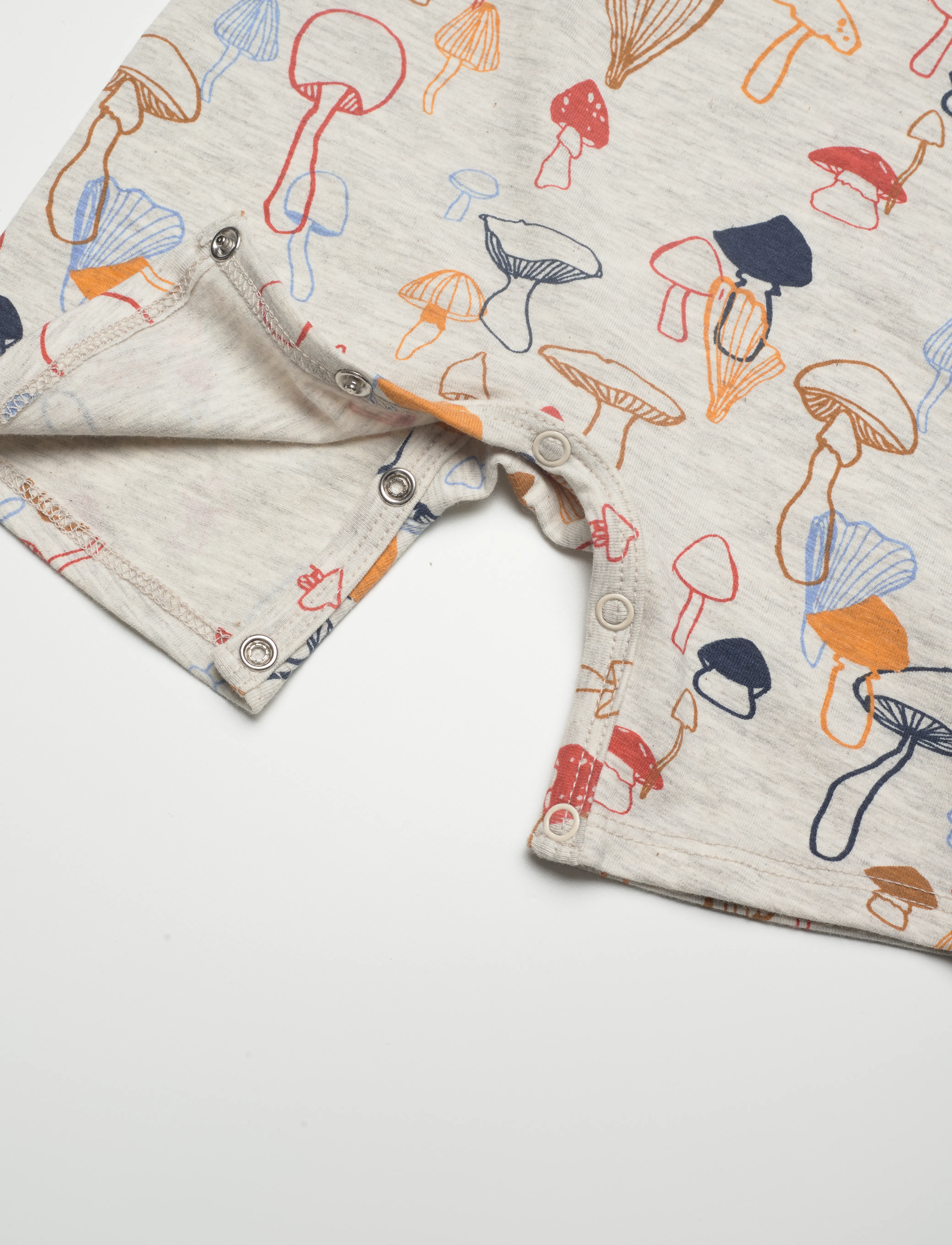 Soft Gallery - SGHarry Mushrooms ss Bodysuit - light grey melange - 3