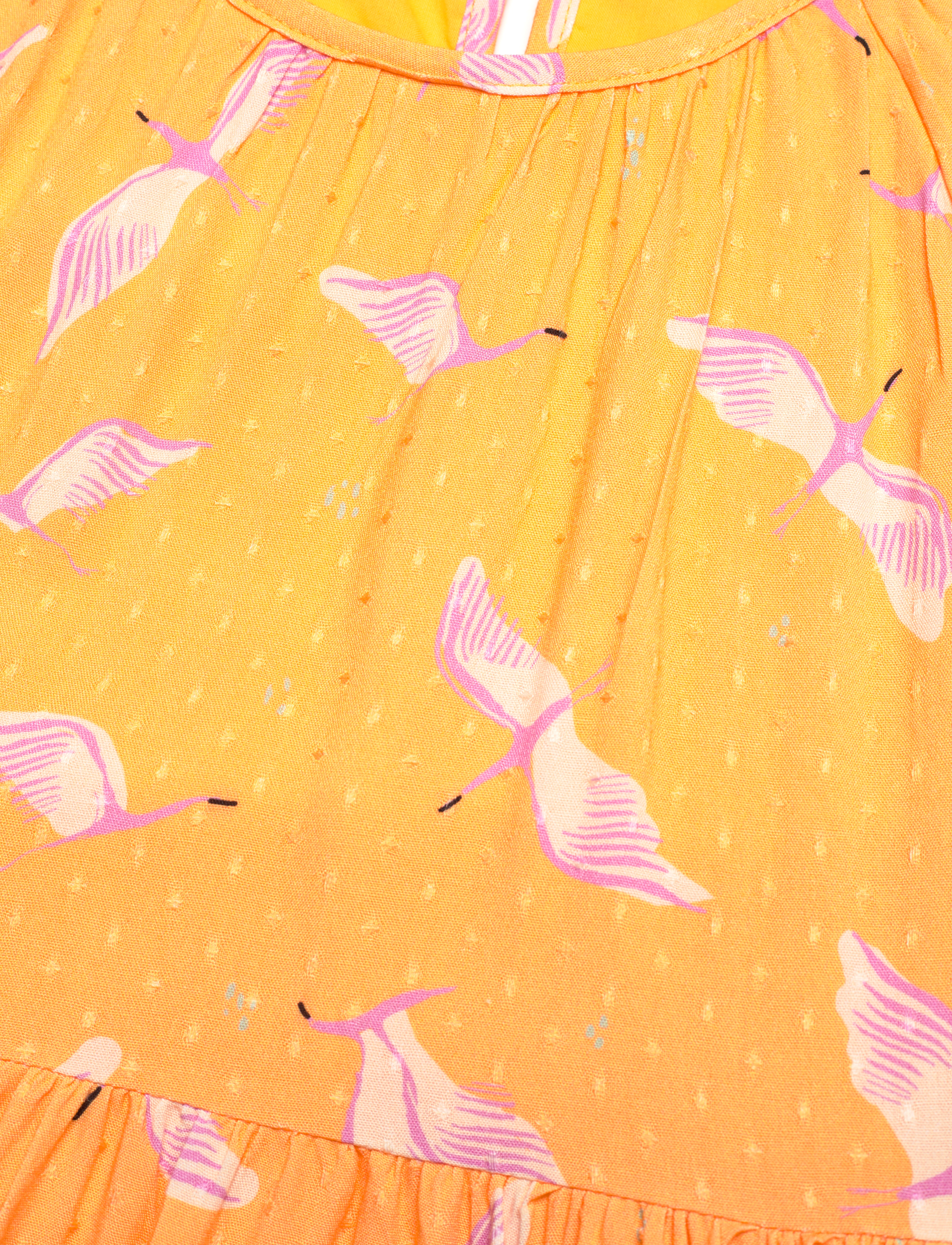 Soft Gallery - SGHonesty Cranes SS dress - amber yellow - 2