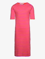 Soft Gallery - SGBella YD Striped SS Dress - kortærmede hverdagskjoler - yam - 0