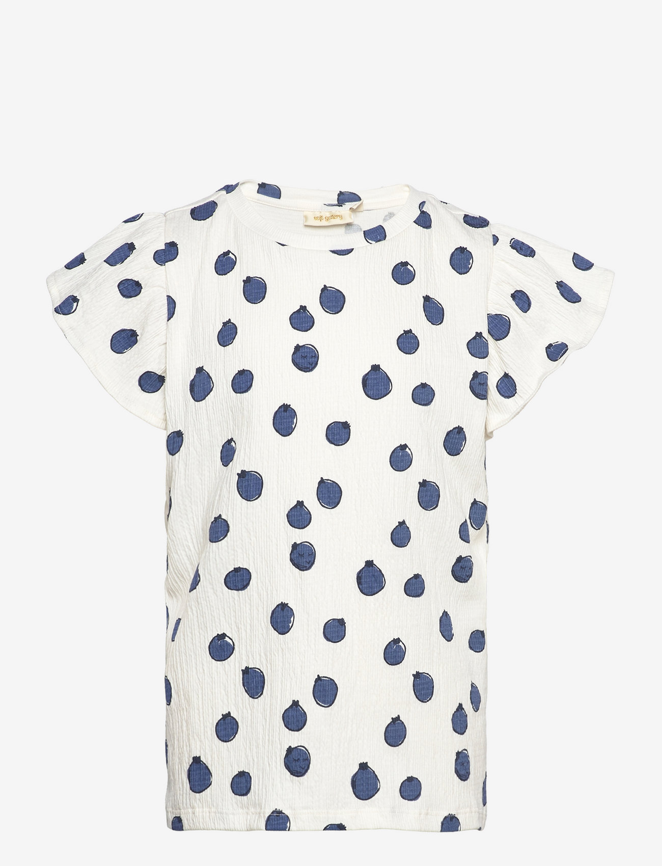 Soft Gallery - SGHelen Blueberries SS Tee - gardenia - 0