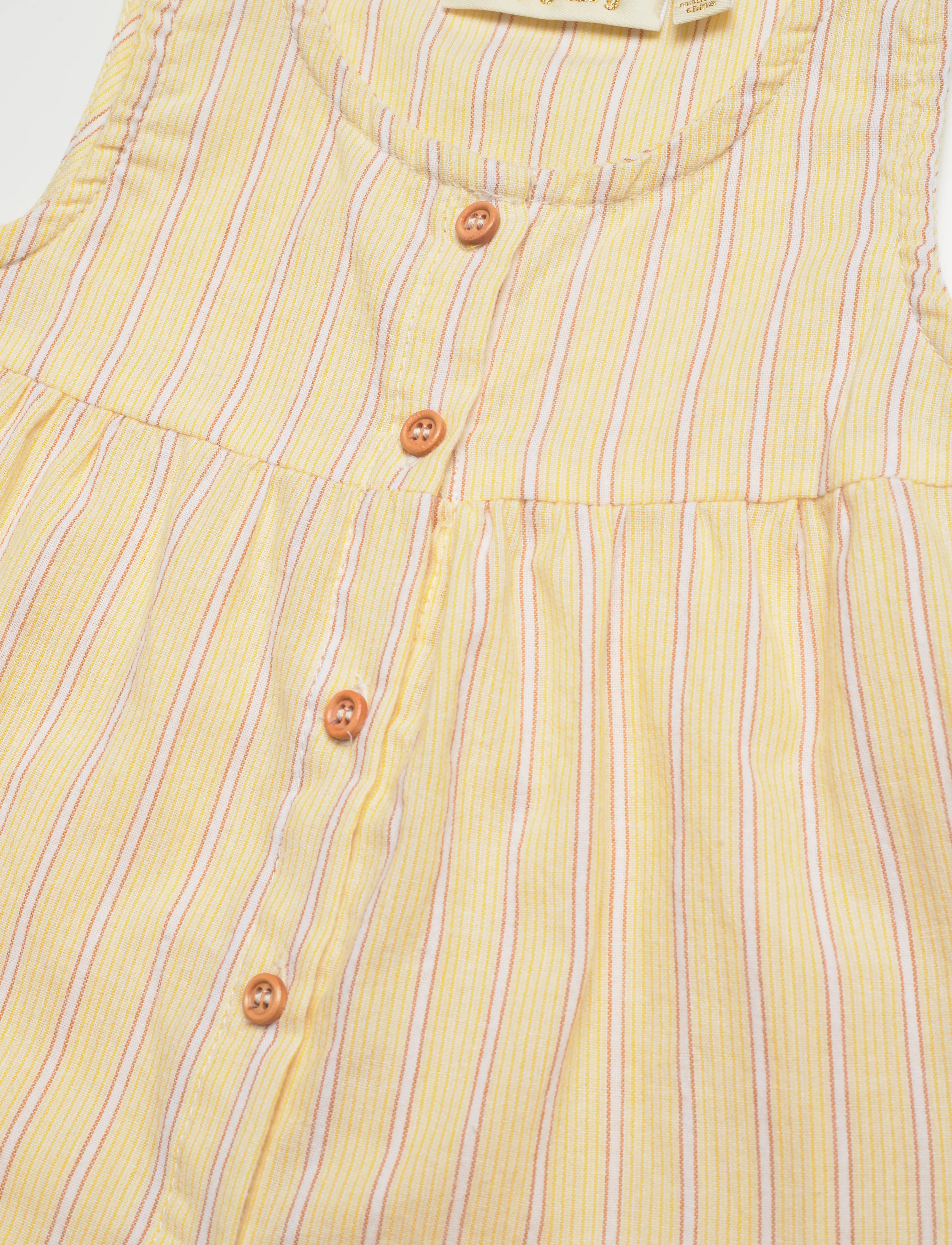 Soft Gallery - SGBLILLEN STRIPE DRESS - amber yellow - 2