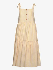 Soft Gallery - SGSANA STRIPE S_L DRESS - casual jurken zonder mouwen - amber yellow - 0
