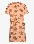 SGDELINA SUNFLOWER S_S DRESS - ALMOST APRICOT