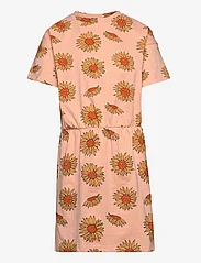Soft Gallery - SGDELINA SUNFLOWER S_S DRESS - short-sleeved casual dresses - almost apricot - 0