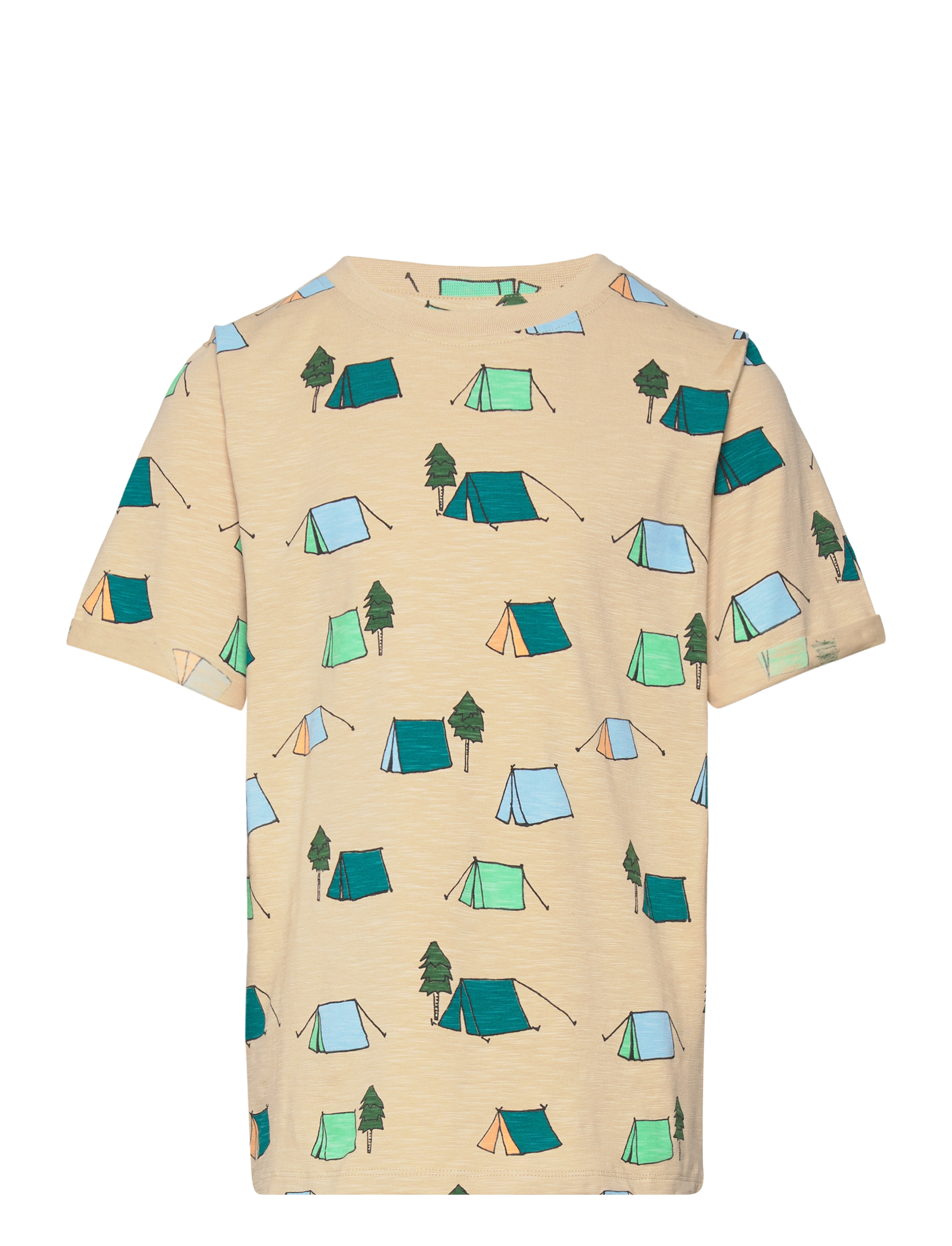 Soft Gallery - SGJADEN CAMPING S_S TEE - irish cream - 0