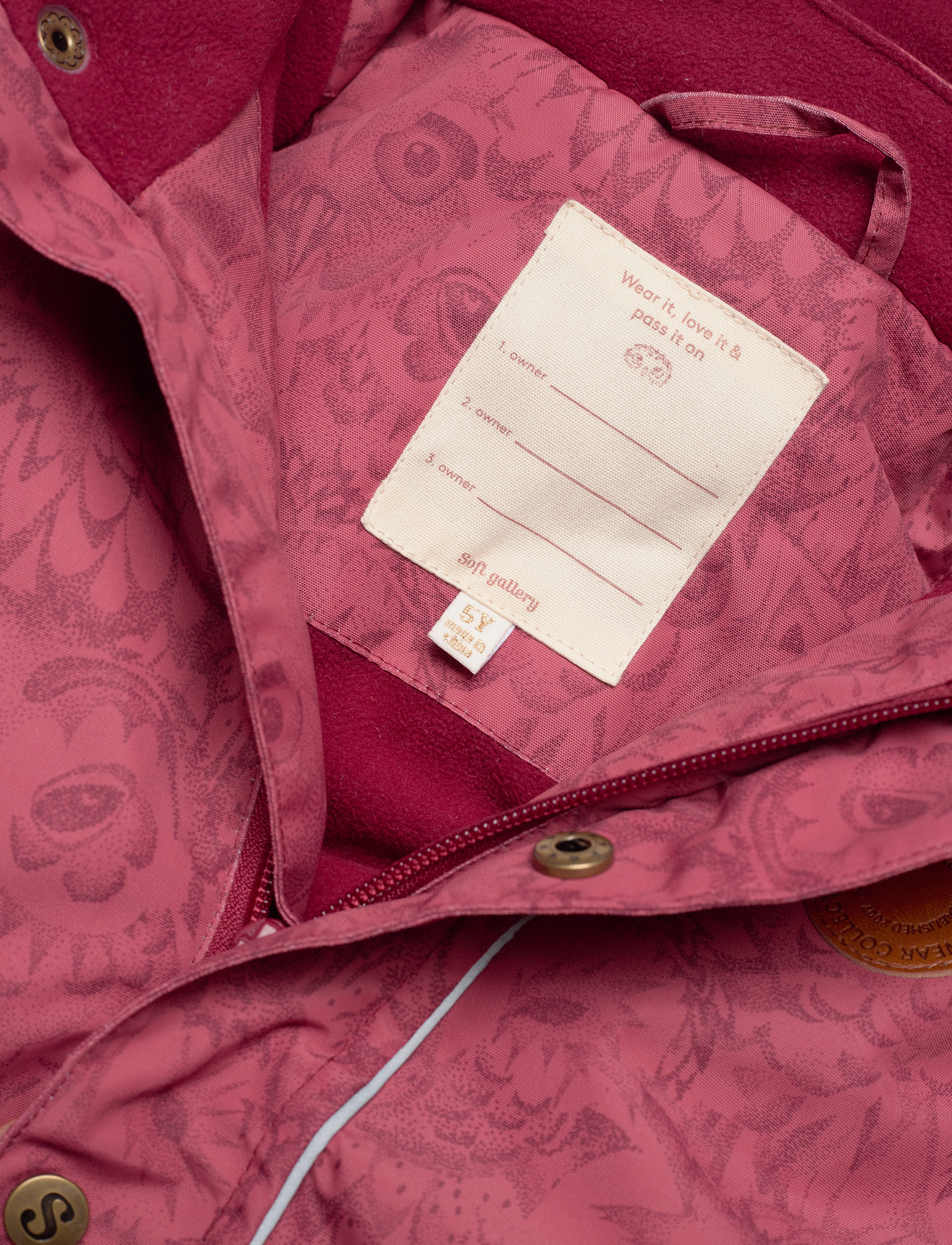 Soft Gallery - SGMERLE SNOWSUIT HL - mineral red - 2