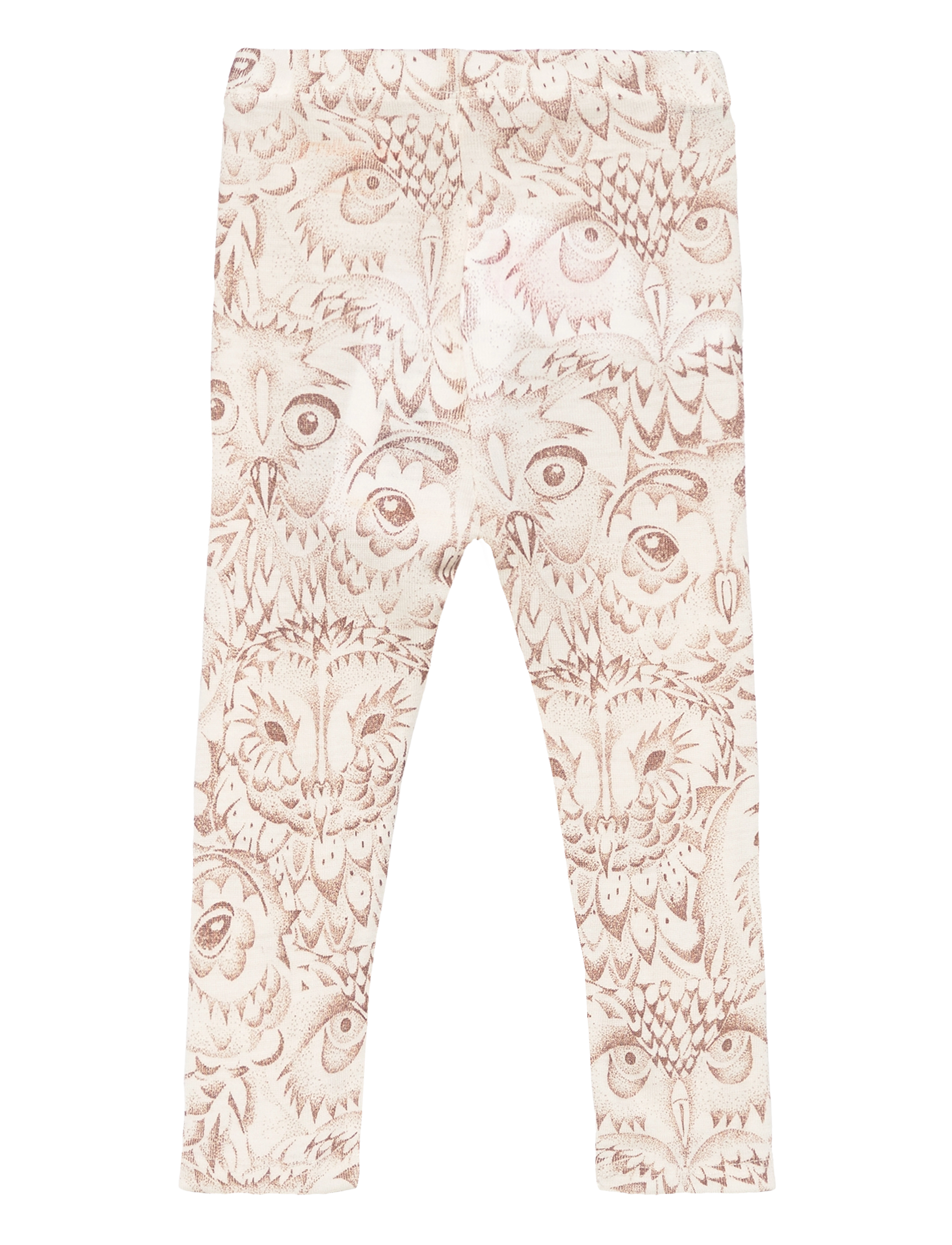 Soft Gallery - SGBPAULA OWL WOOL LEGGINGS - birch - 1