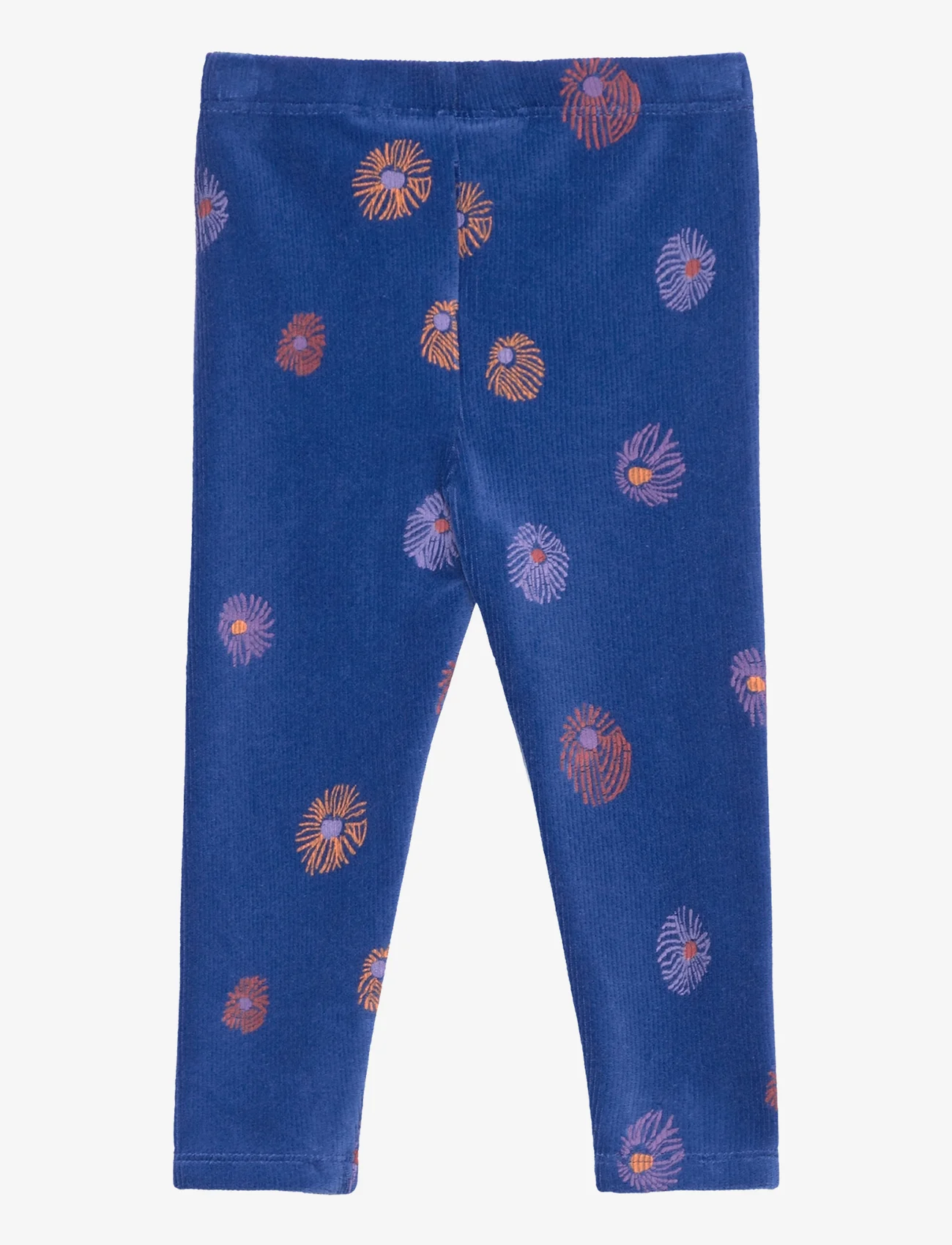 Soft Gallery - SGBPAULA VELVET FLOWER LEGGINGS - leggings - true blue - 1