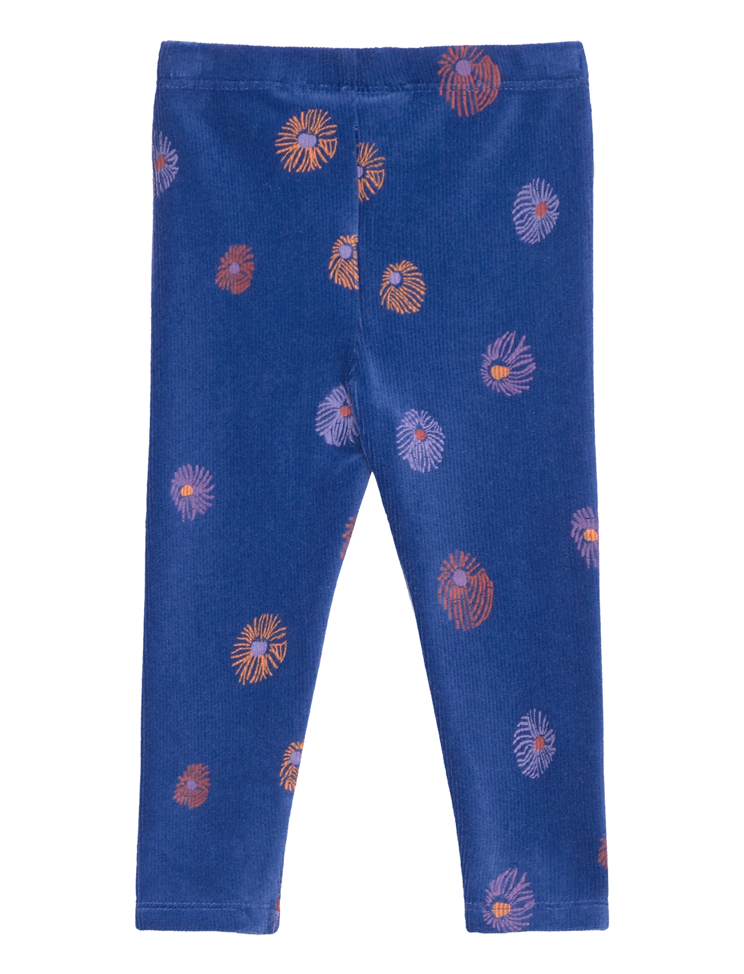 Soft Gallery - SGBPAULA VELVET FLOWER LEGGINGS - true blue - 1