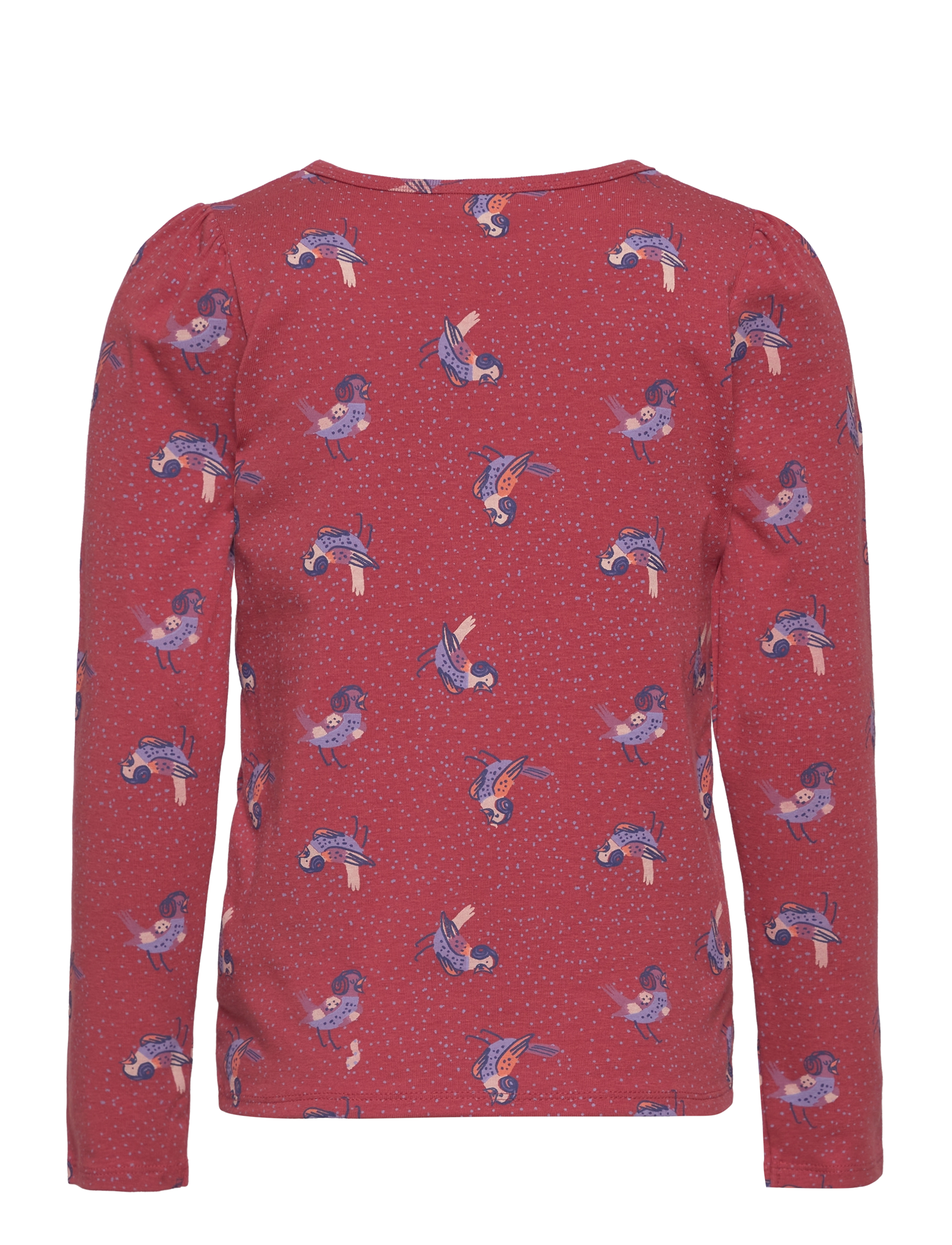 Soft Gallery - SGBELLA PUFF NIGHTINGALE L_S TEE - mineral red - 1