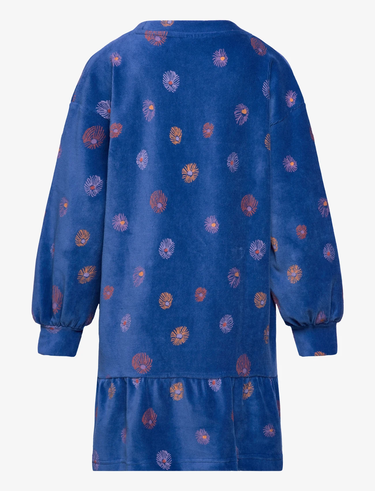 Soft Gallery - SGIMANUELLA VELVET L_S DRESS - pikkade varrukatega vabaaja kleidid - true blue - 1