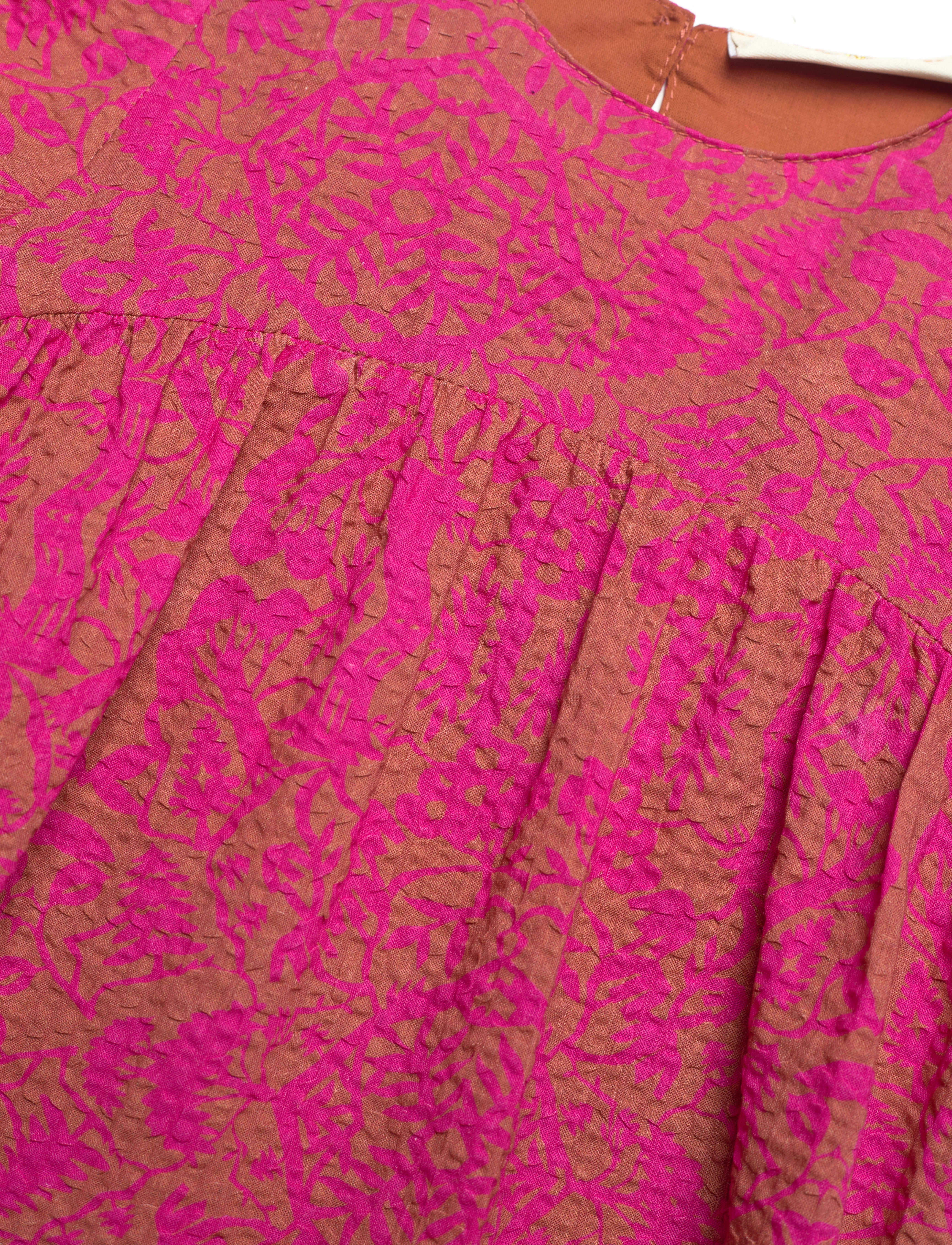 Soft Gallery - SGBMYNTE PAPERCUT L_S DRESS - baked clay - 2