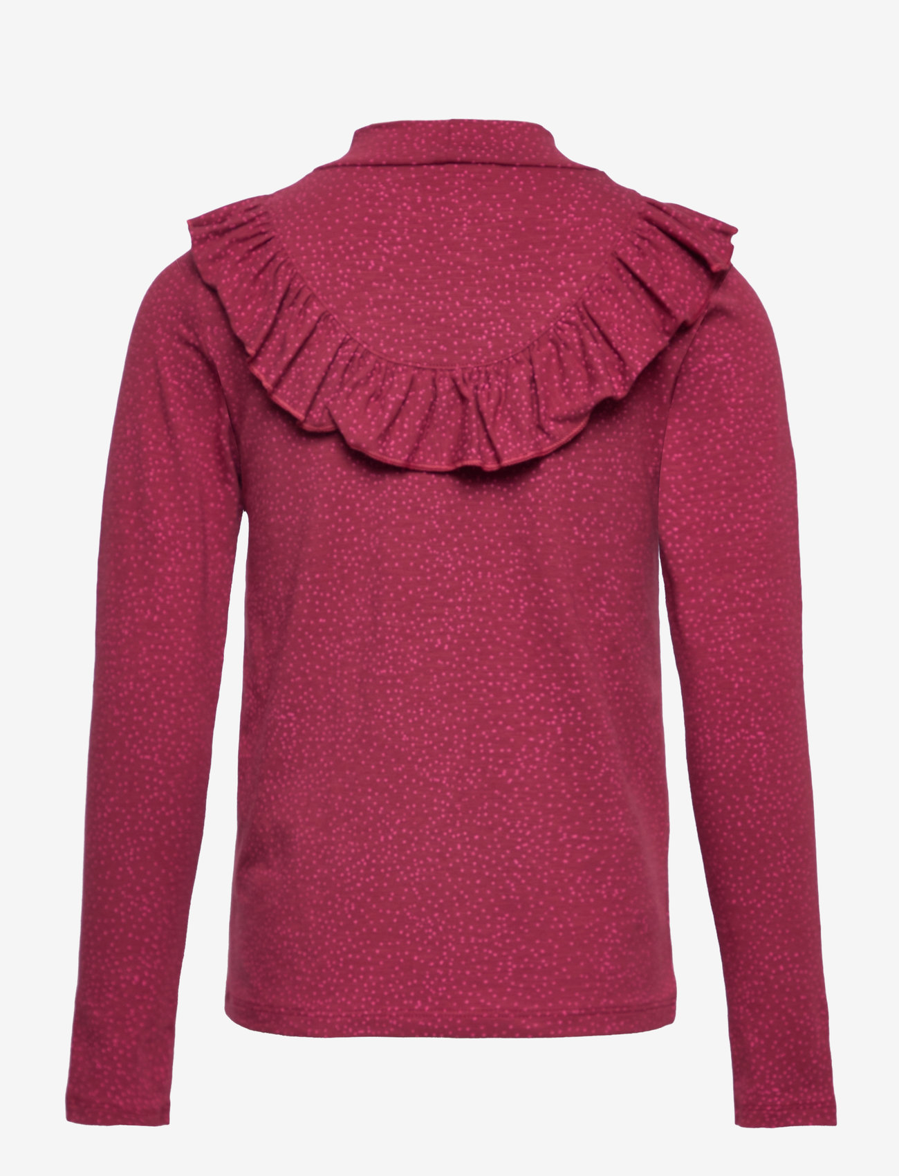 Soft Gallery - SGKAYENNE MINIDOTS L_S TEE - sügisesed riided - tibetan red - 1