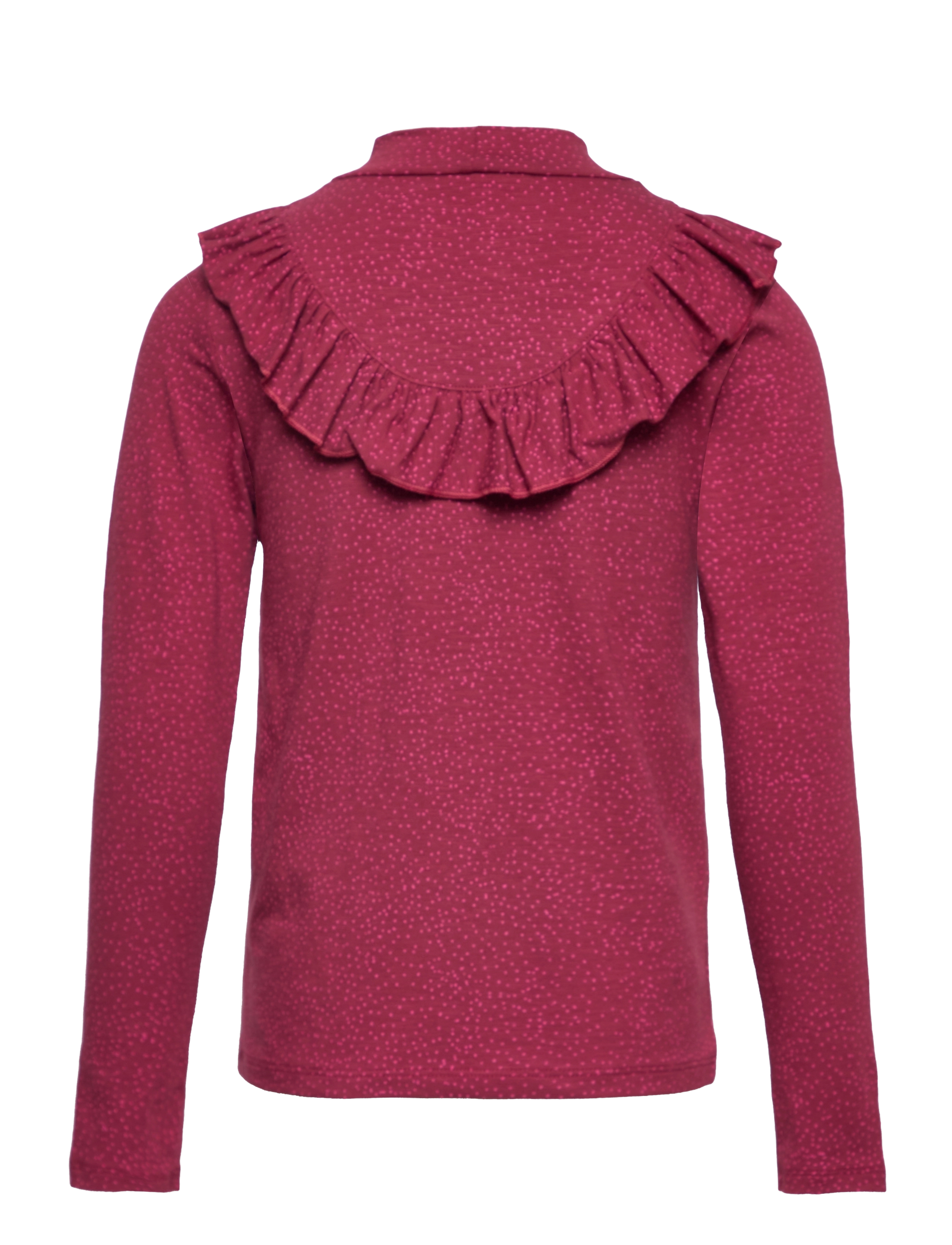 Soft Gallery - SGKAYENNE MINIDOTS L_S TEE - langærmede t-shirts - tibetan red - 1
