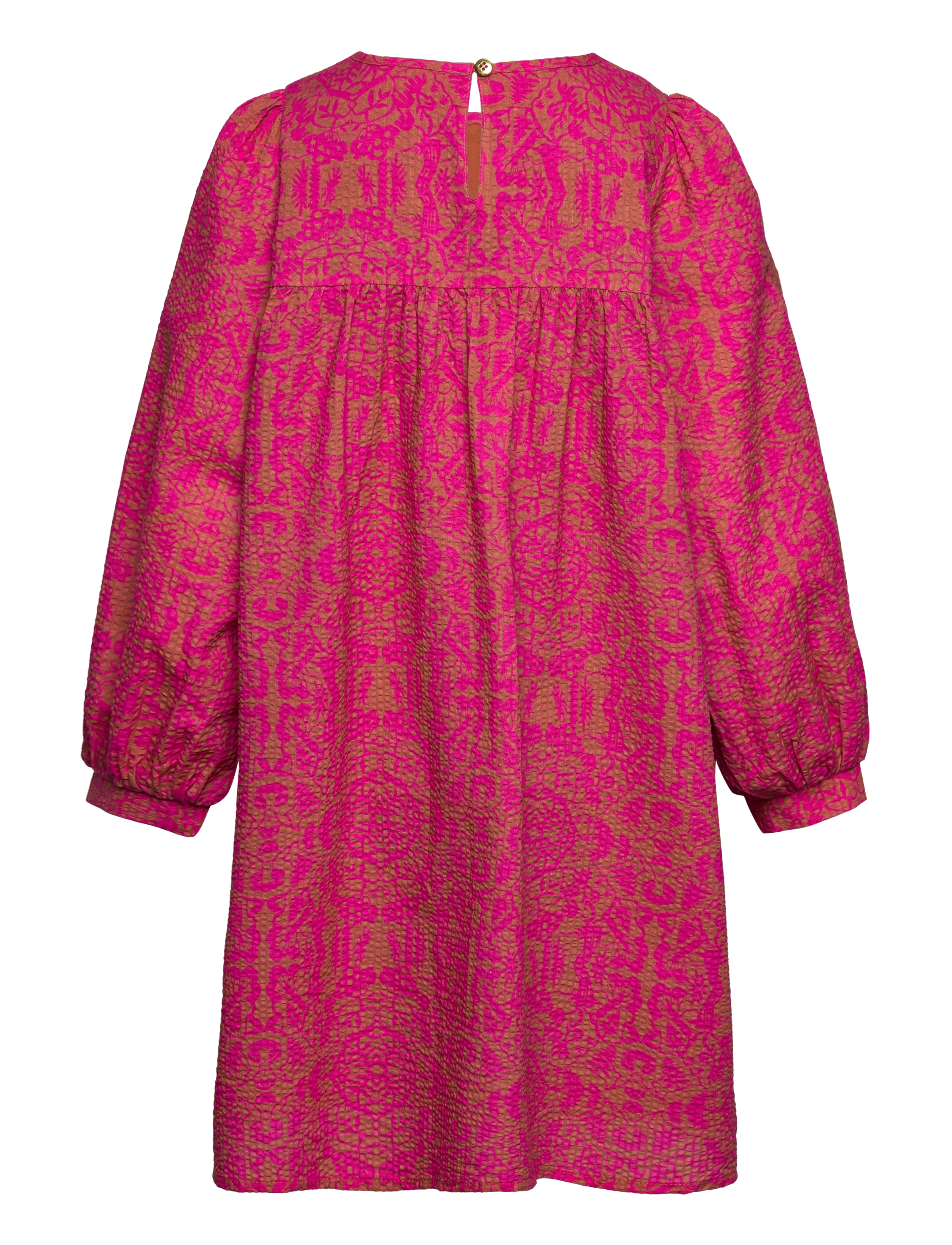 Soft Gallery - SGMULAN PAPERCUT L_S DRESS - baked clay - 1