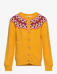 Soft Gallery - SGMIRA KNIT CARDIGAN - cardigans - old gold - 0
