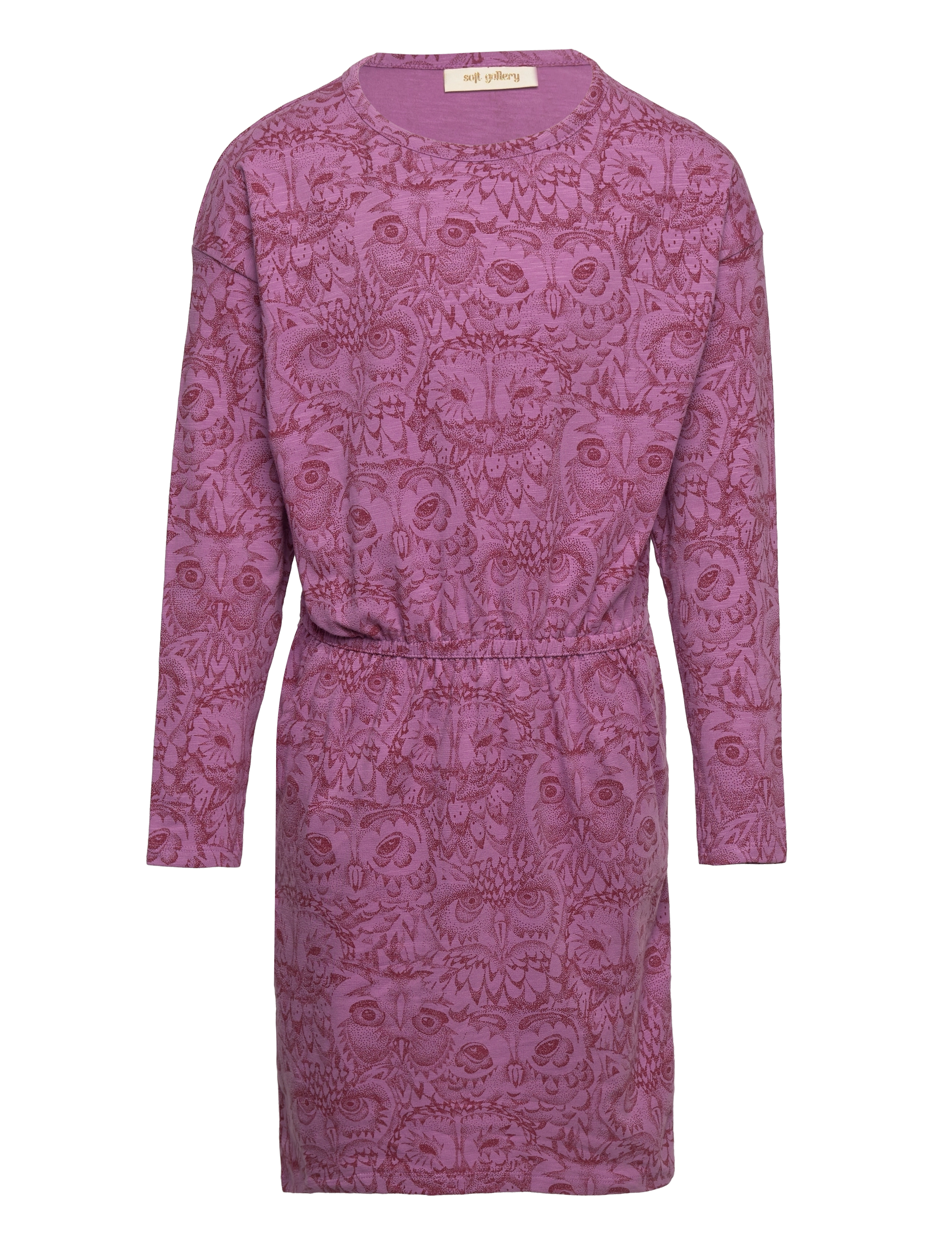 SOFT GALLERY Sgvigdis Owl L_S Kleid Lila - 98 - Kinder