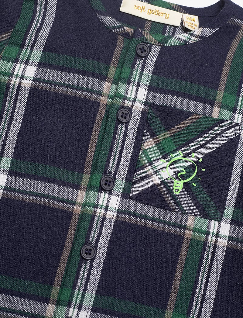 Soft Gallery - SGBEZRAM CHECKED SHIRT - pikkade varrukatega särgid - dress blues - 2