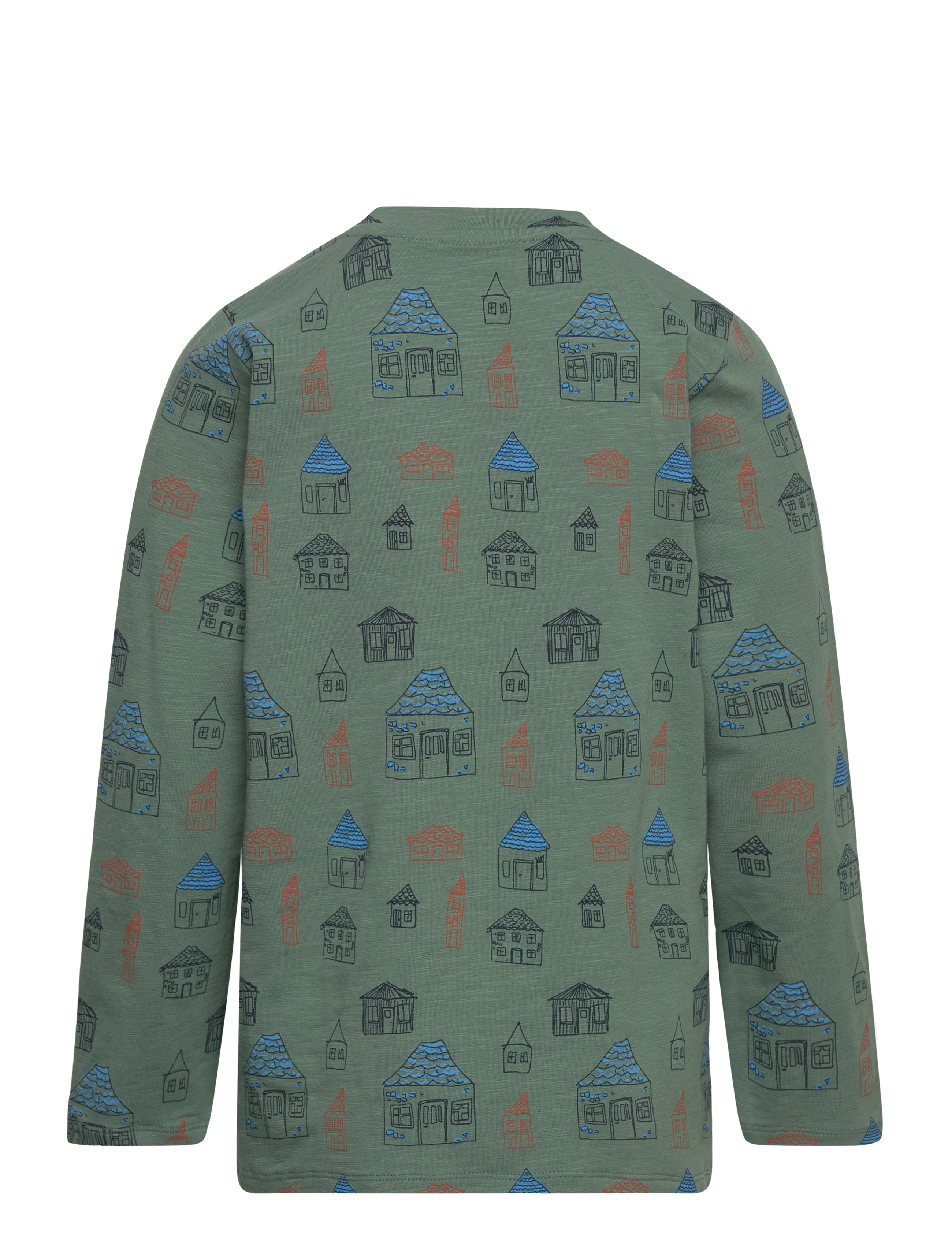 Soft Gallery - SGJI HOUSES L_S TEE - dark forest - 1