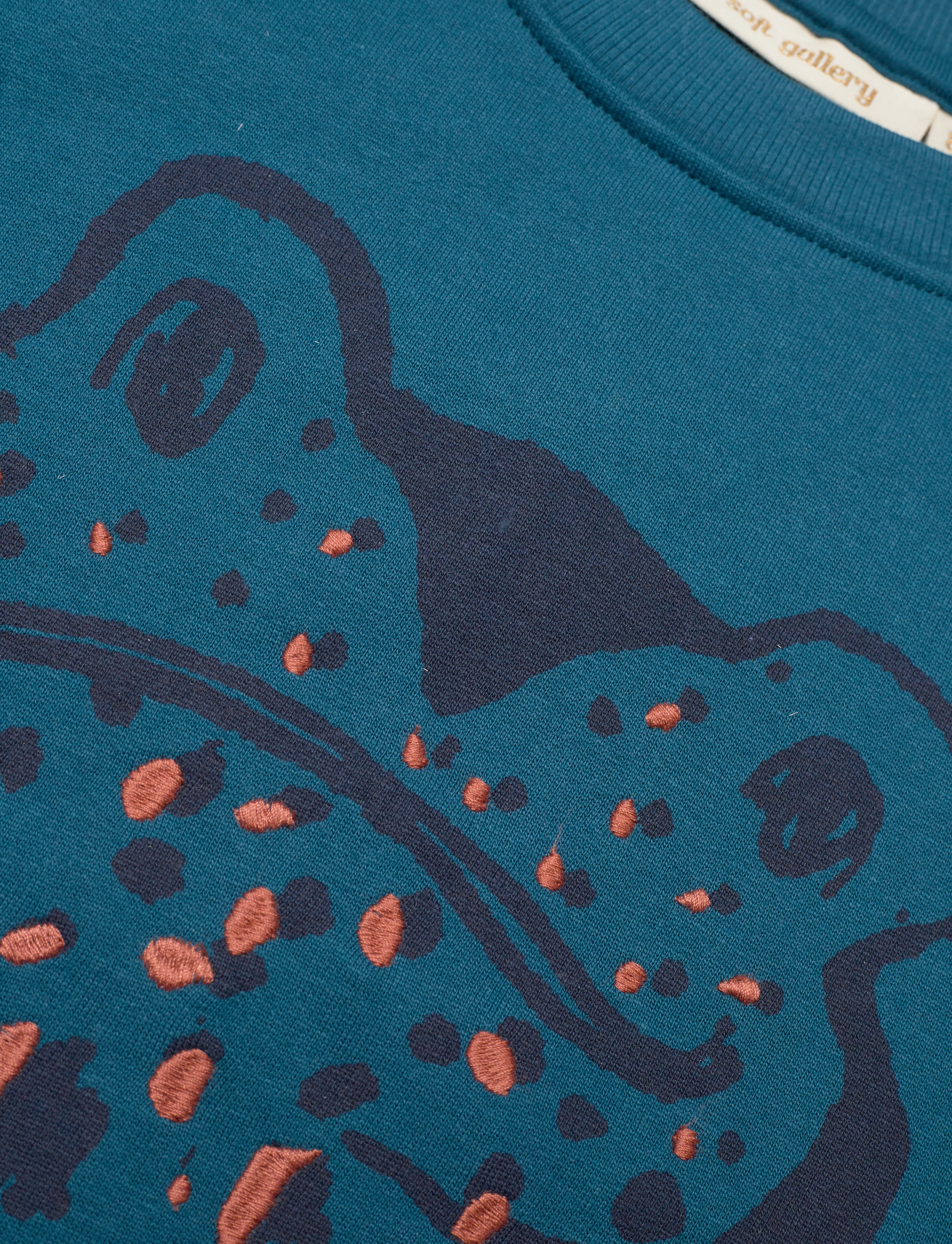 Soft Gallery - SGKONRAD TOADS SWEATSHIRT - moroccan blue - 2