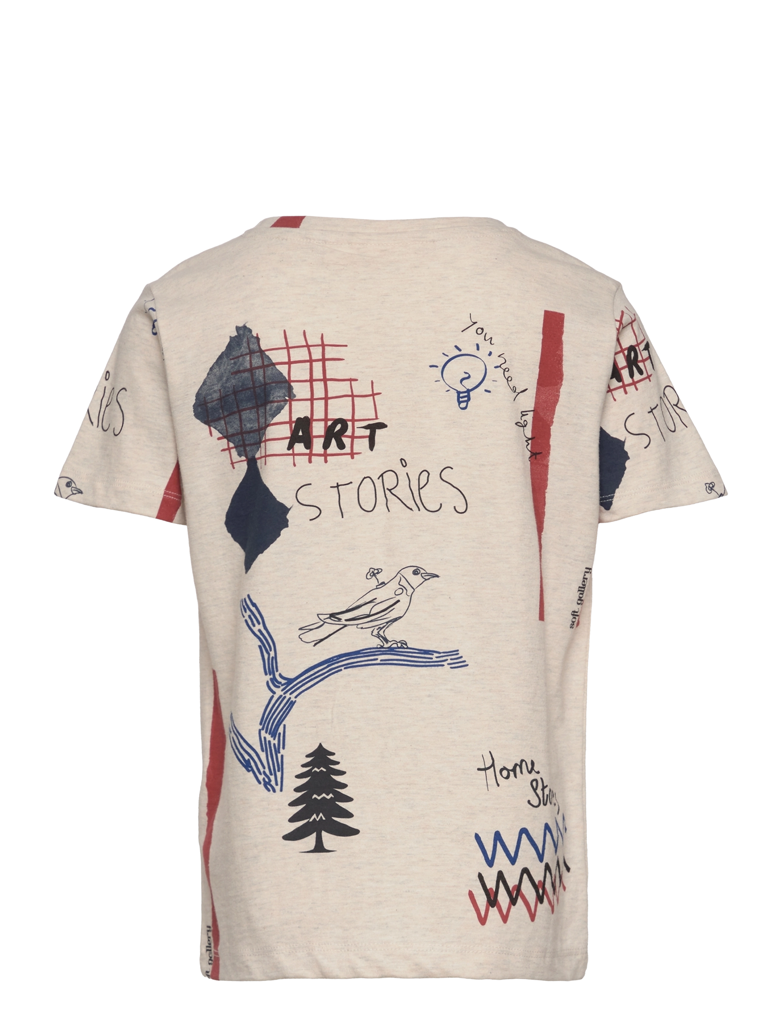 Soft Gallery - SGBASS STORIES S_S TEE - egret - 1