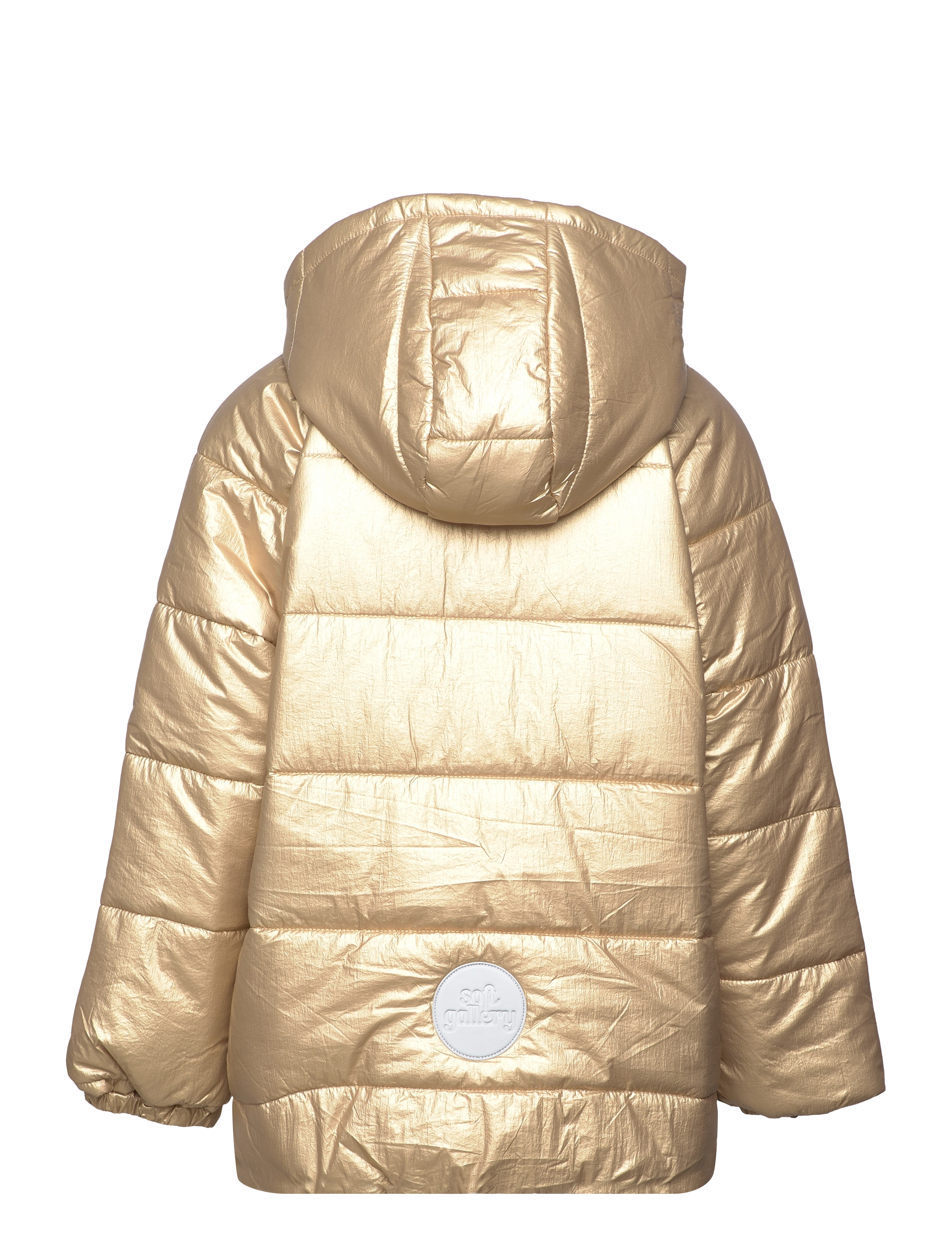 Soft Gallery - SGCAROLINE FOIL PUFFER JACKET - dunjakker og fôrede jakker - gold - 1