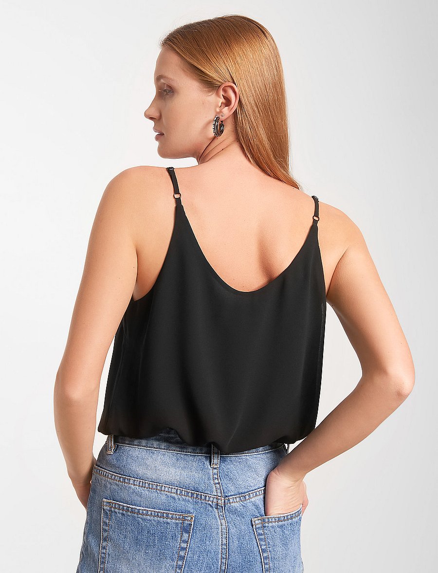 Soft Rebels - SRFrida Top - GRS - varrukateta topid - black - 3