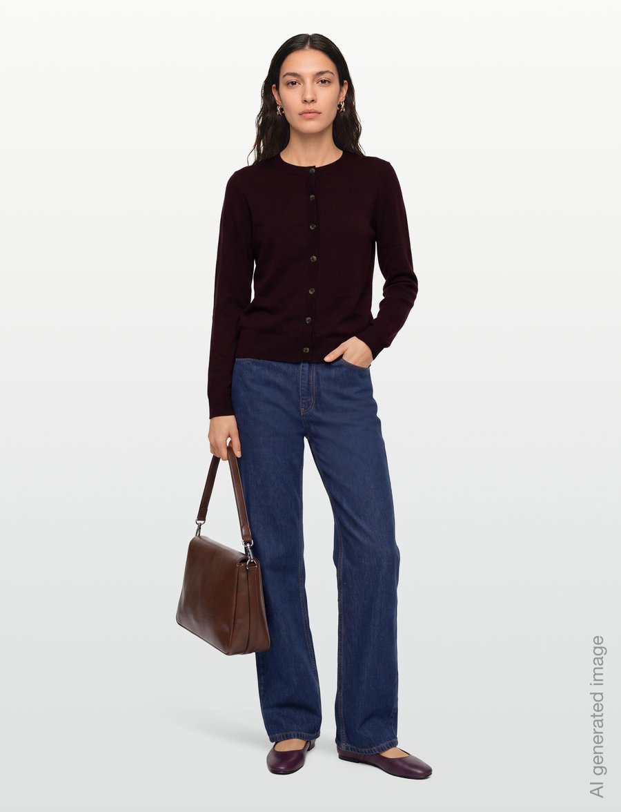 Soft Rebels - SRMarla Cardigan Knit - kardiganid - 365 vinyard wine - 0