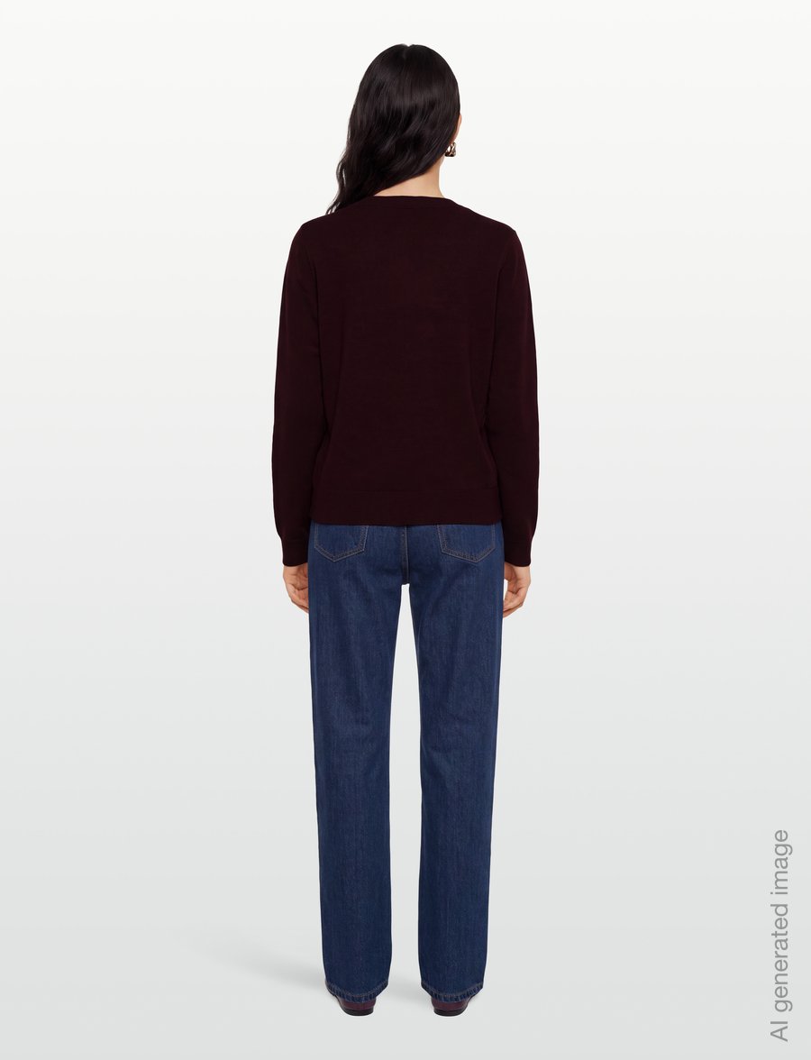 Soft Rebels - SRMarla Cardigan Knit - kardiganid - 365 vinyard wine - 4