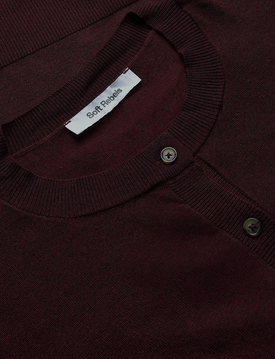 Soft Rebels - SRMarla Cardigan Knit - kardiganid - 365 vinyard wine - 5