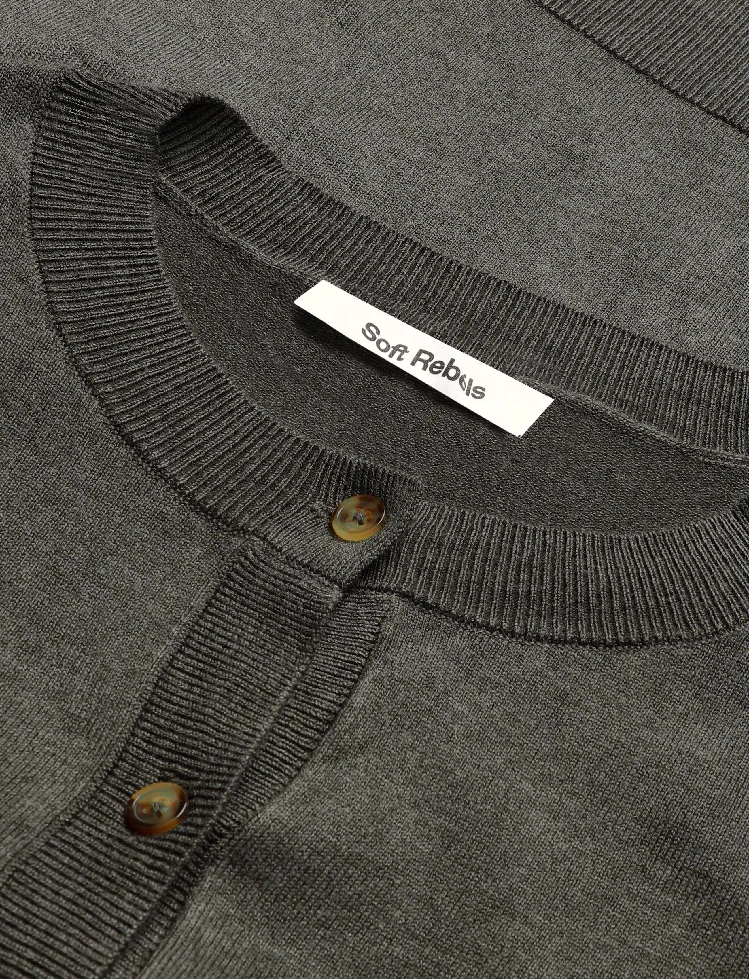 Soft Rebels - SRMarla Cardigan Knit - kardiganid - 368 canteen melange - 2