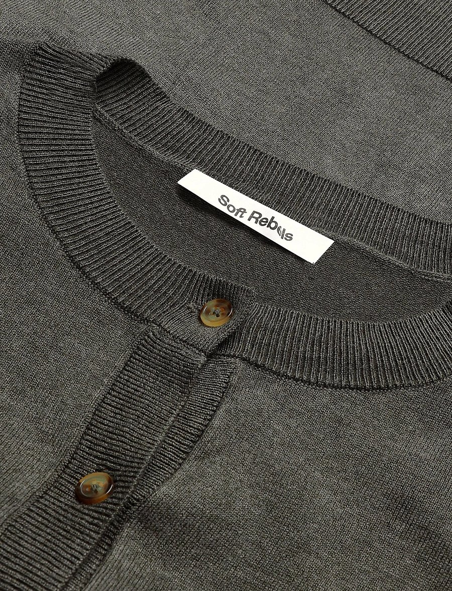 Soft Rebels - SRMarla Cardigan Knit - kardiganid - 368 canteen melange - 2