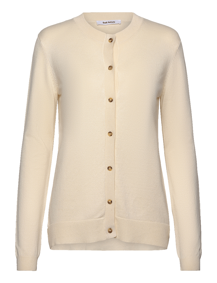 Soft Rebels - SRMarla Cardigan Knit - cardigans - arctic wolf - 1