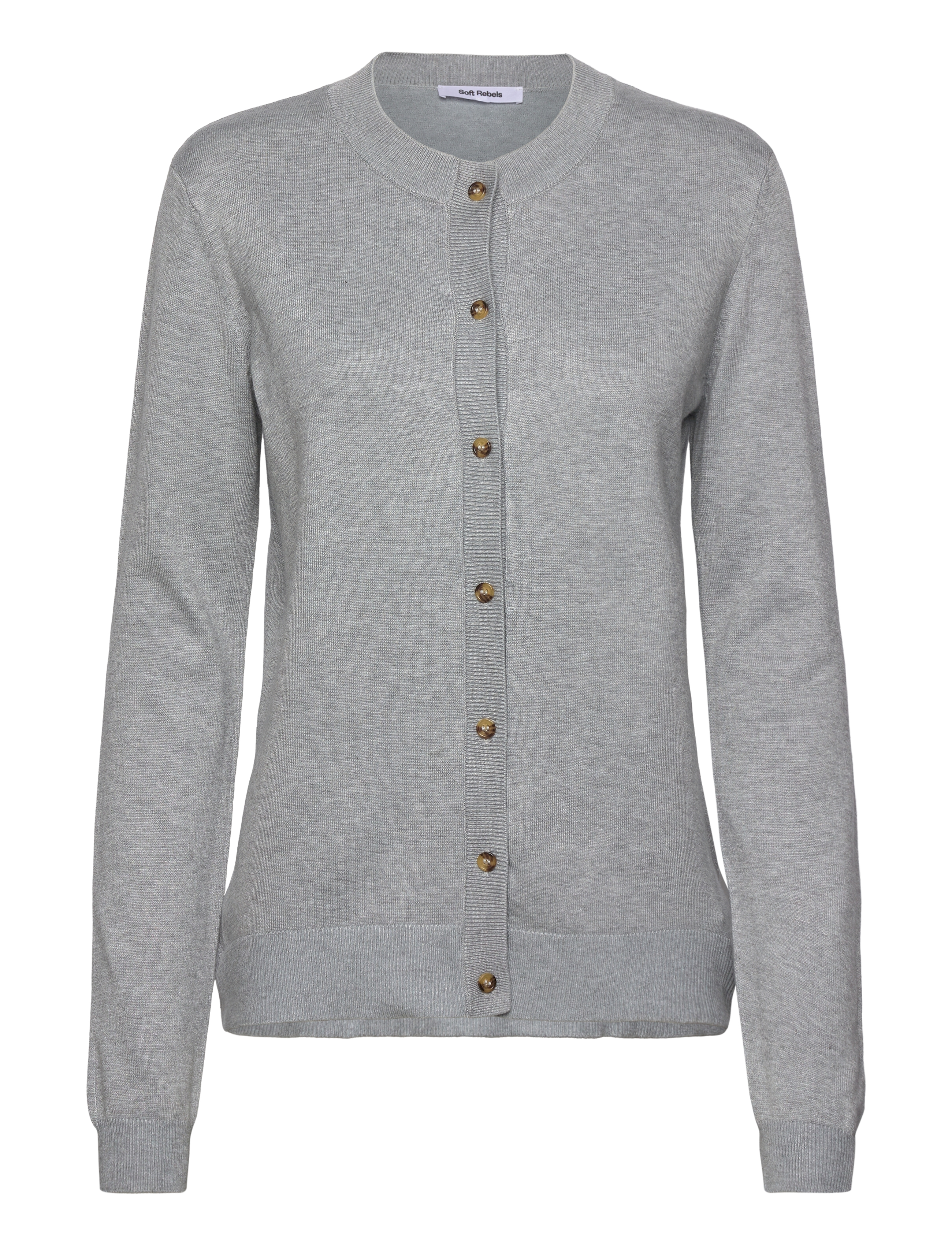Soft Rebels SRMarla Cardigan Knit - Kleidung - LIGHT GREY MELANGE / grey