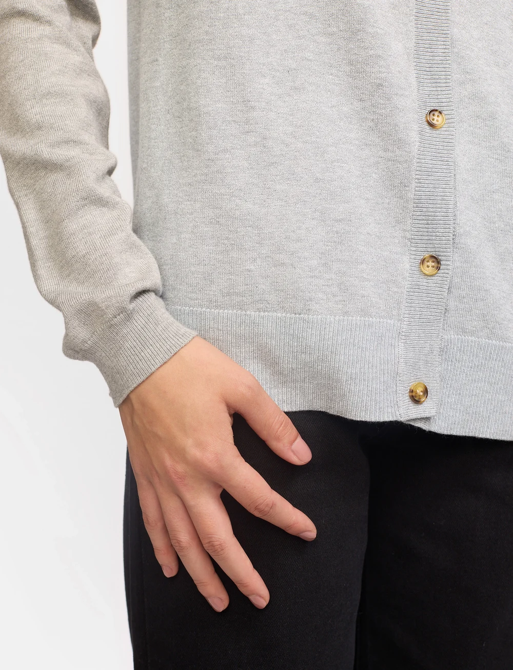 Soft Rebels - SRMarla Cardigan knit - cardigans - light grey melange - 3