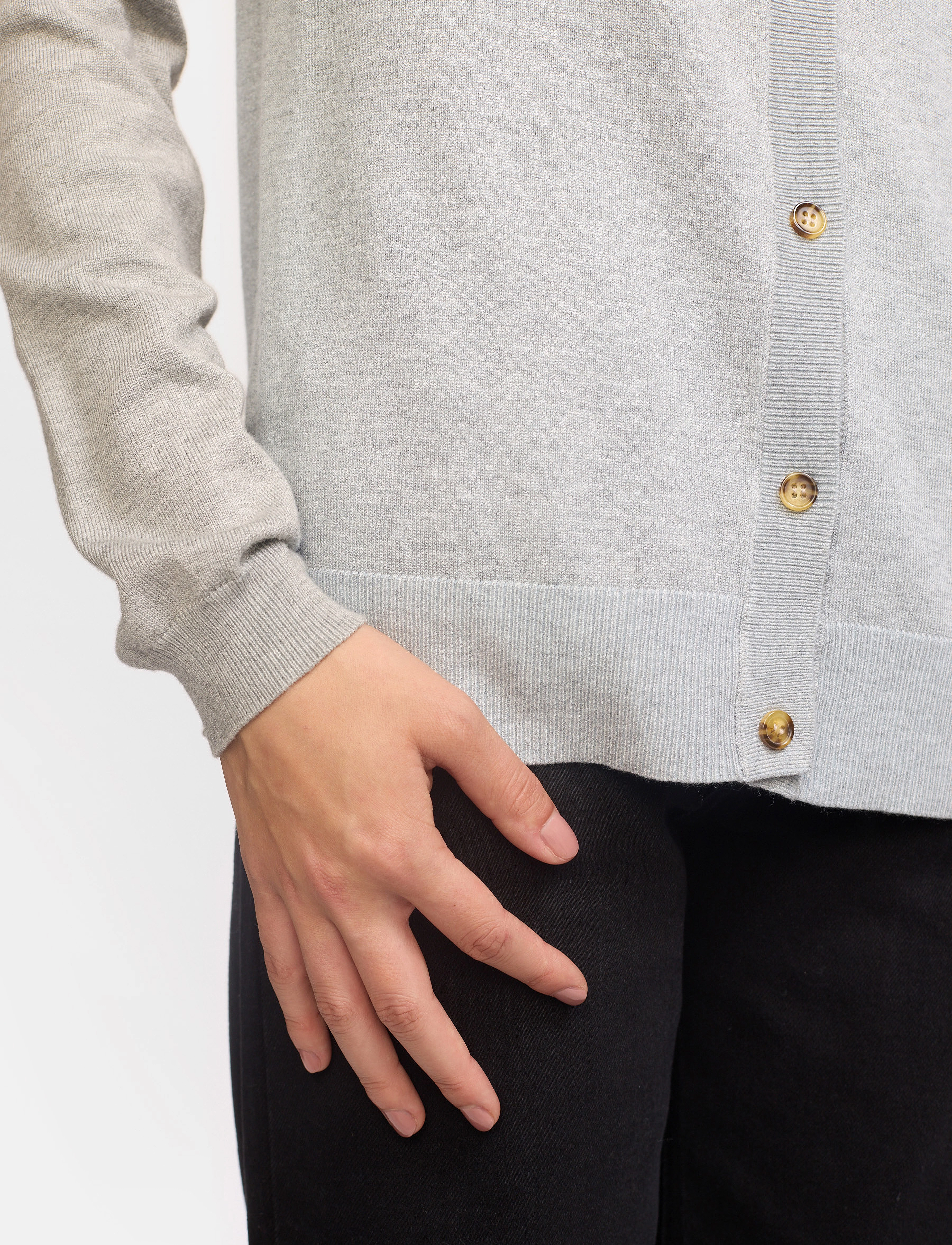Soft Rebels - SRMarla Cardigan Knit - gebreide vesten - light grey melange - 3