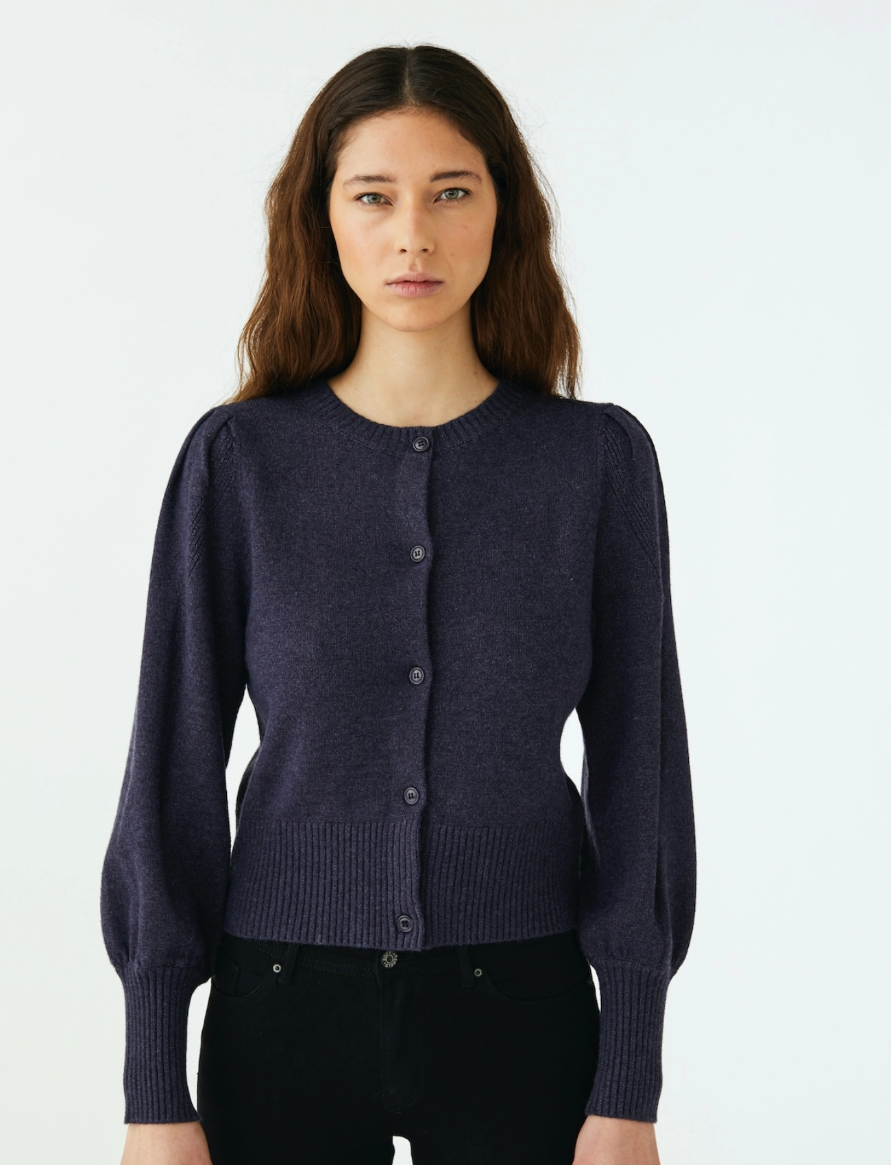 Soft Rebels - SRMisa Cardigan Knit - total eclipse - 2