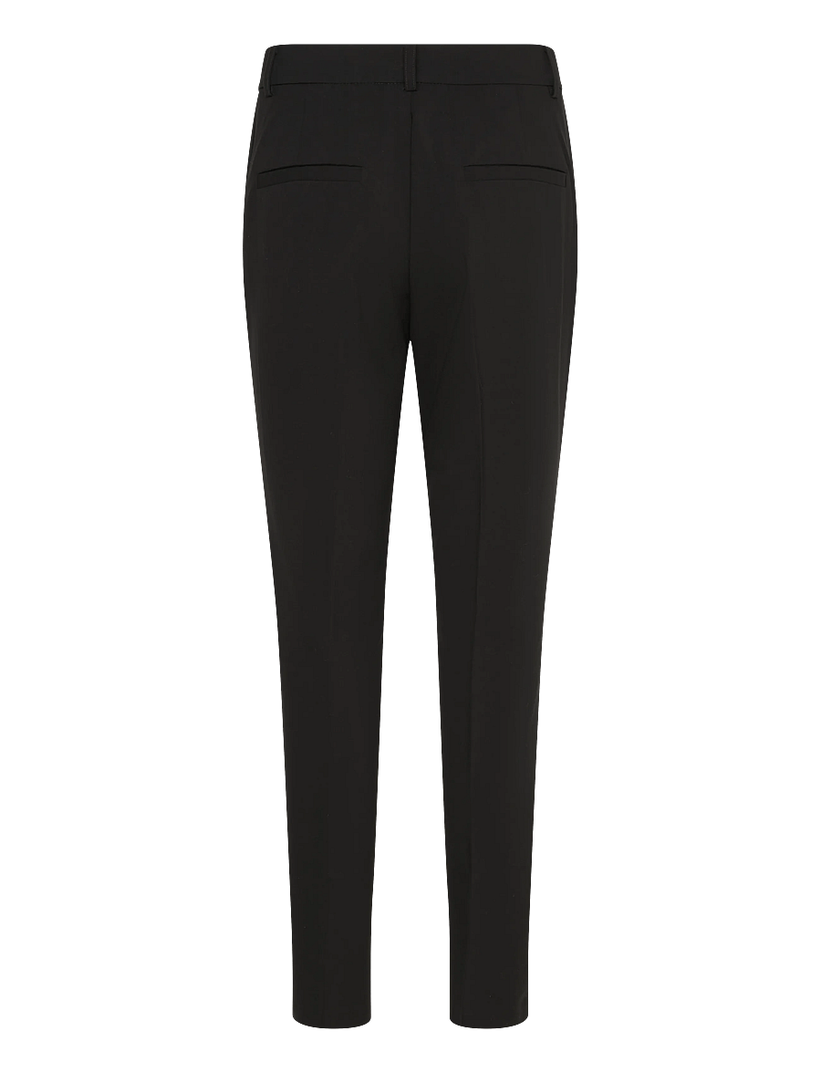 Soft Rebels - SRVilja mid waist pant - aptemptos kelnės - black - 1