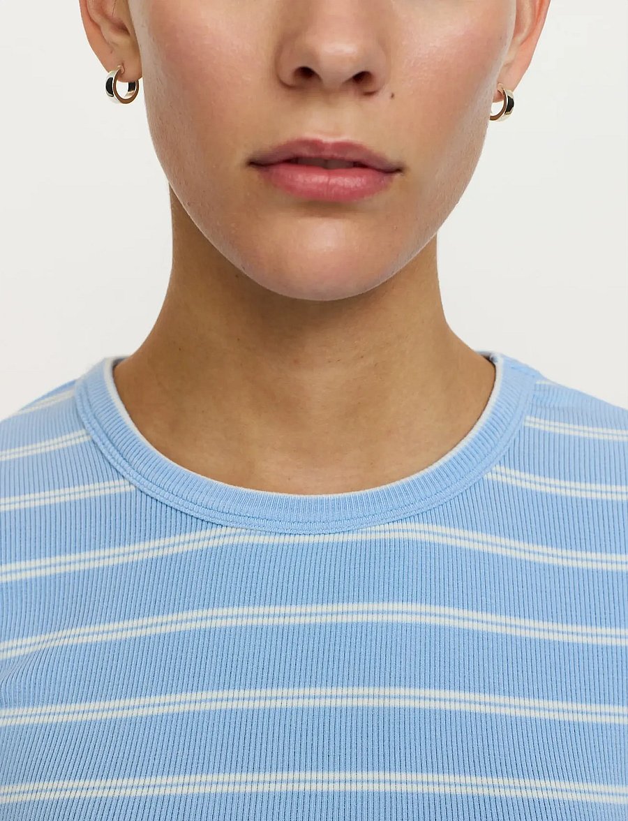 Soft Rebels - SRFenja Stripe O-neck Top - langärmlige tops - 678 windsurfer - 4