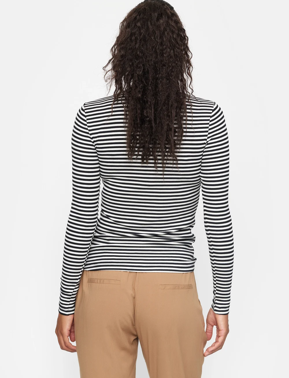 Soft Rebels - SRFenja Stripe O-neck Top - långärmade toppar - black - 4