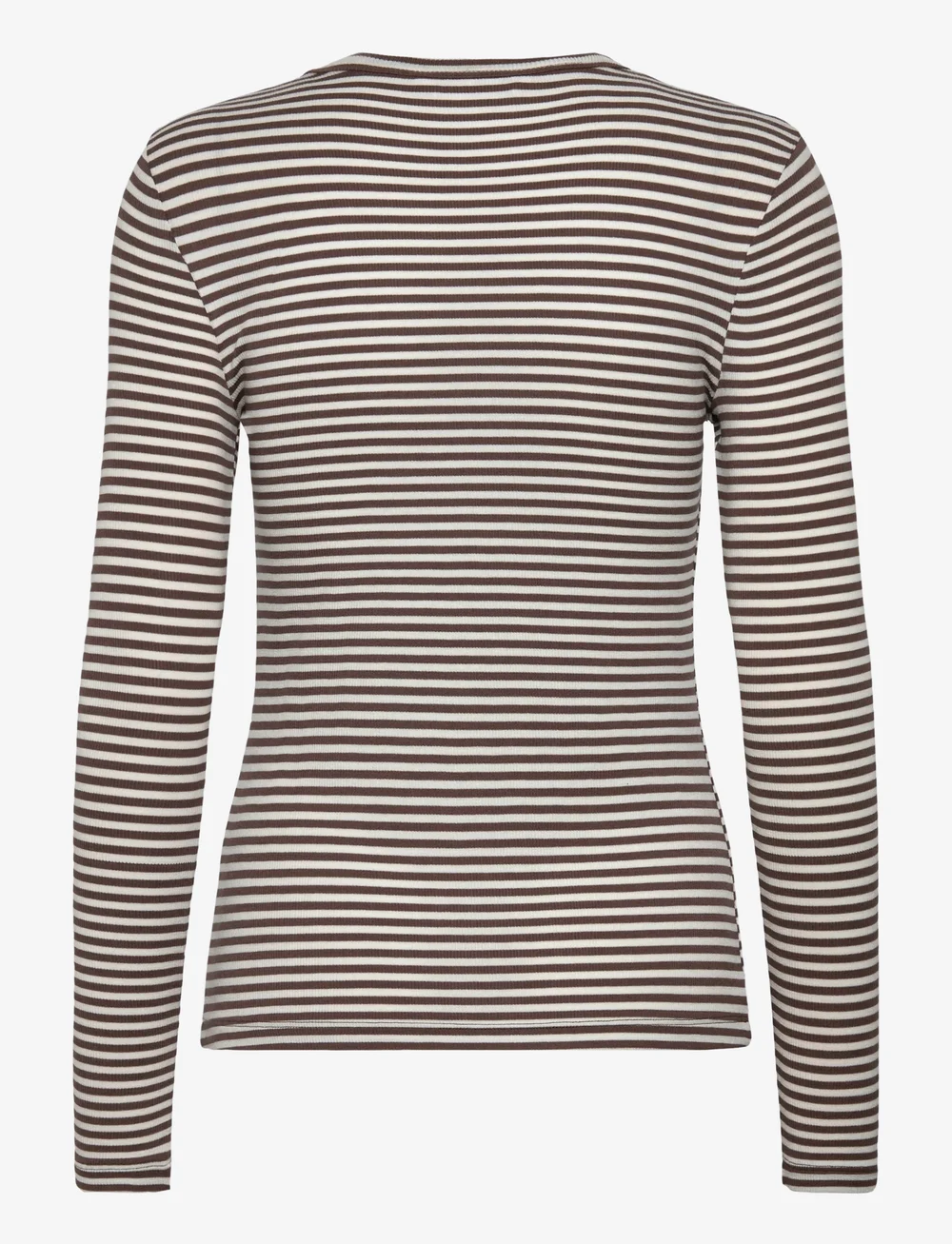 Soft Rebels - SRFenja Stripe O-neck Top - langärmlige tops - coffee quartz - 2
