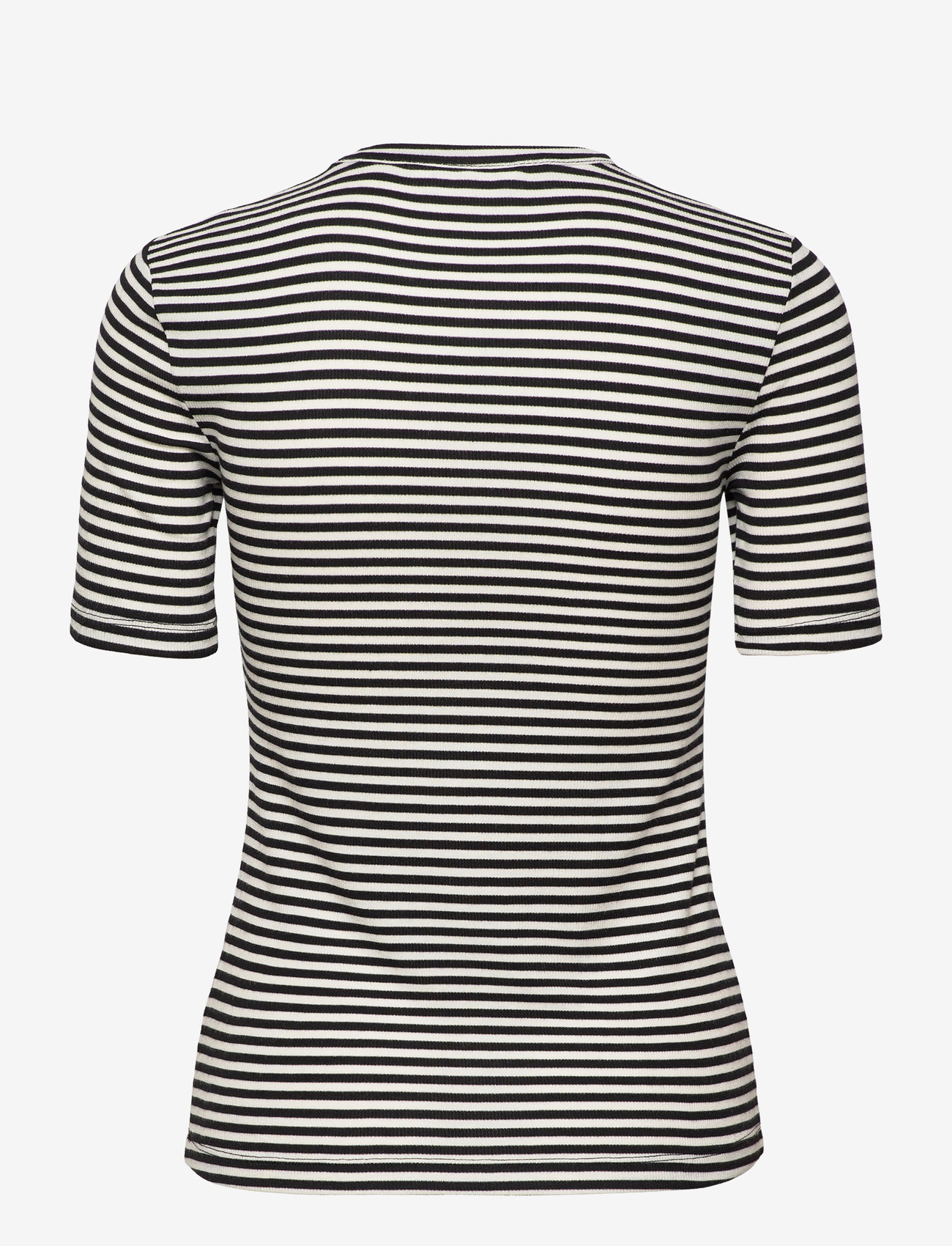 Soft Rebels - SRFenja Stripe SS Top - t-shirts - black - 2