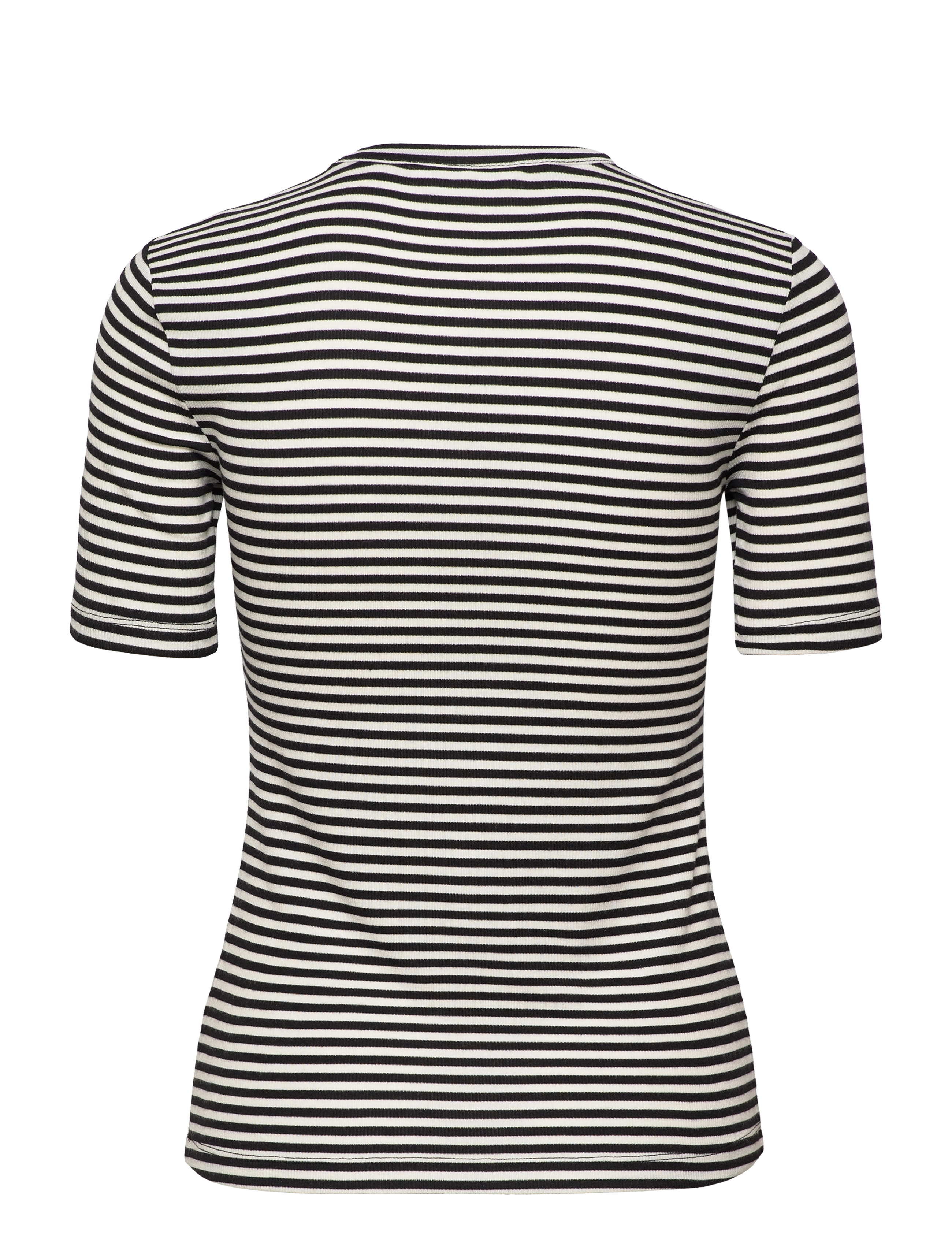 Soft Rebels - SRFenja Stripe SS Top - t-shirts - black - 2