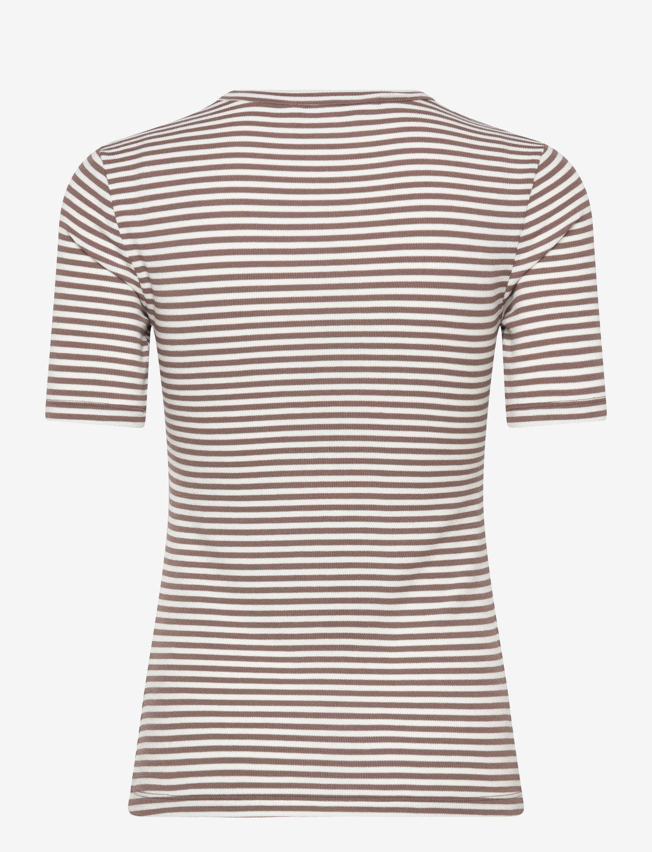 Soft Rebels - SRFenja Stripe SS Top - t-shirts - coffee quartz - 1