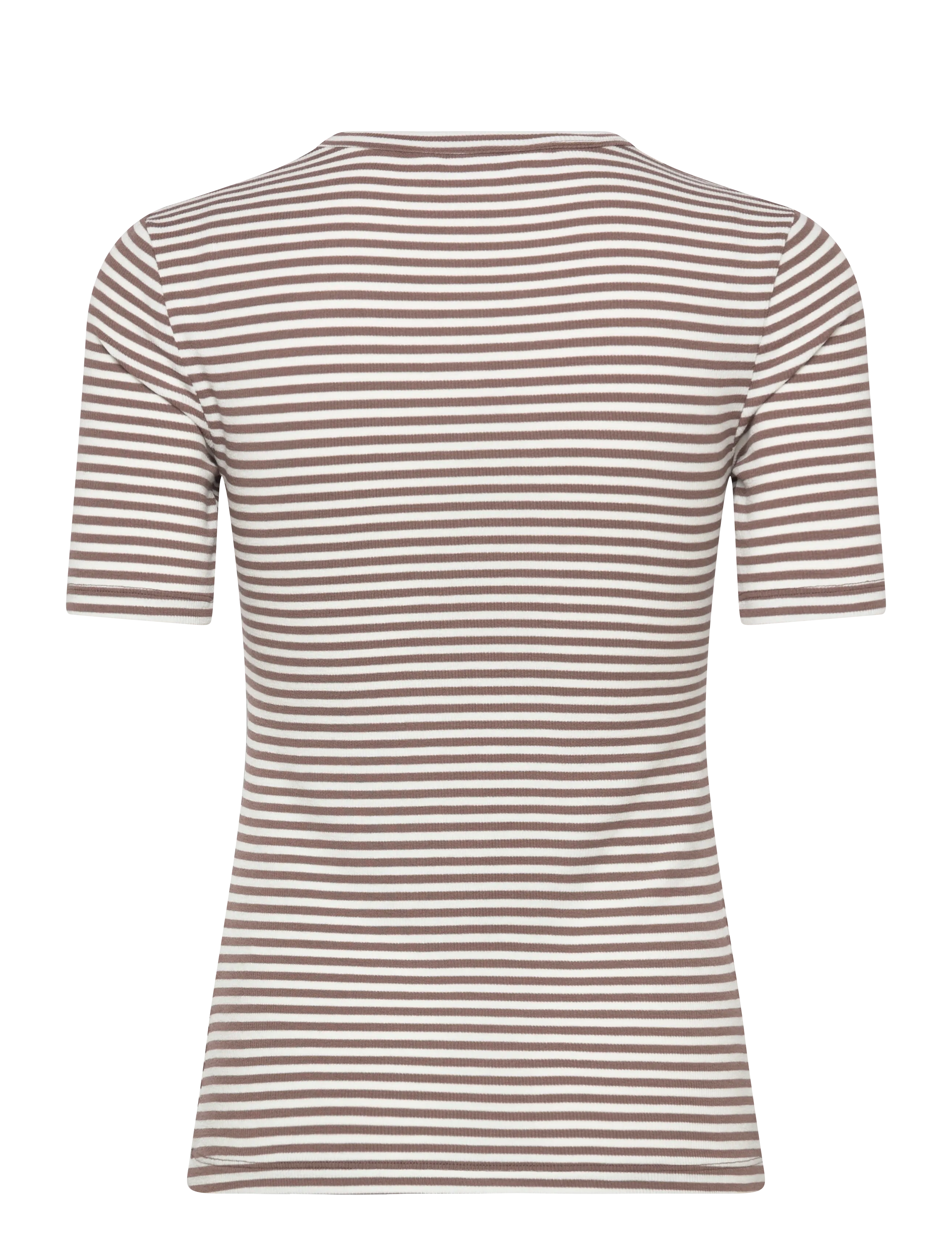 Soft Rebels - SRFenja Stripe SS Top - t-shirts - coffee quartz - 1