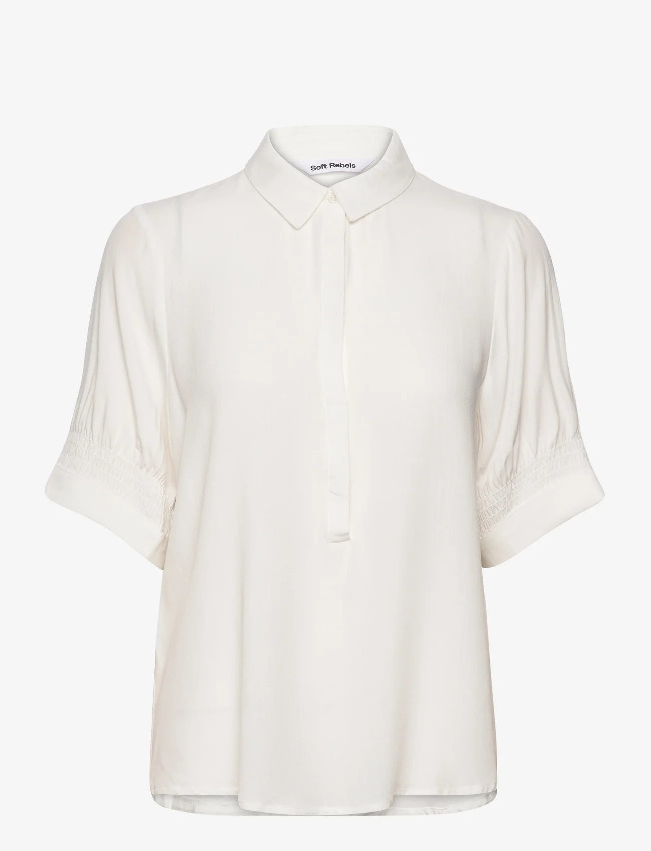Soft Rebels - SRMayson Blouse - long-sleeved blouses - snow white - 0