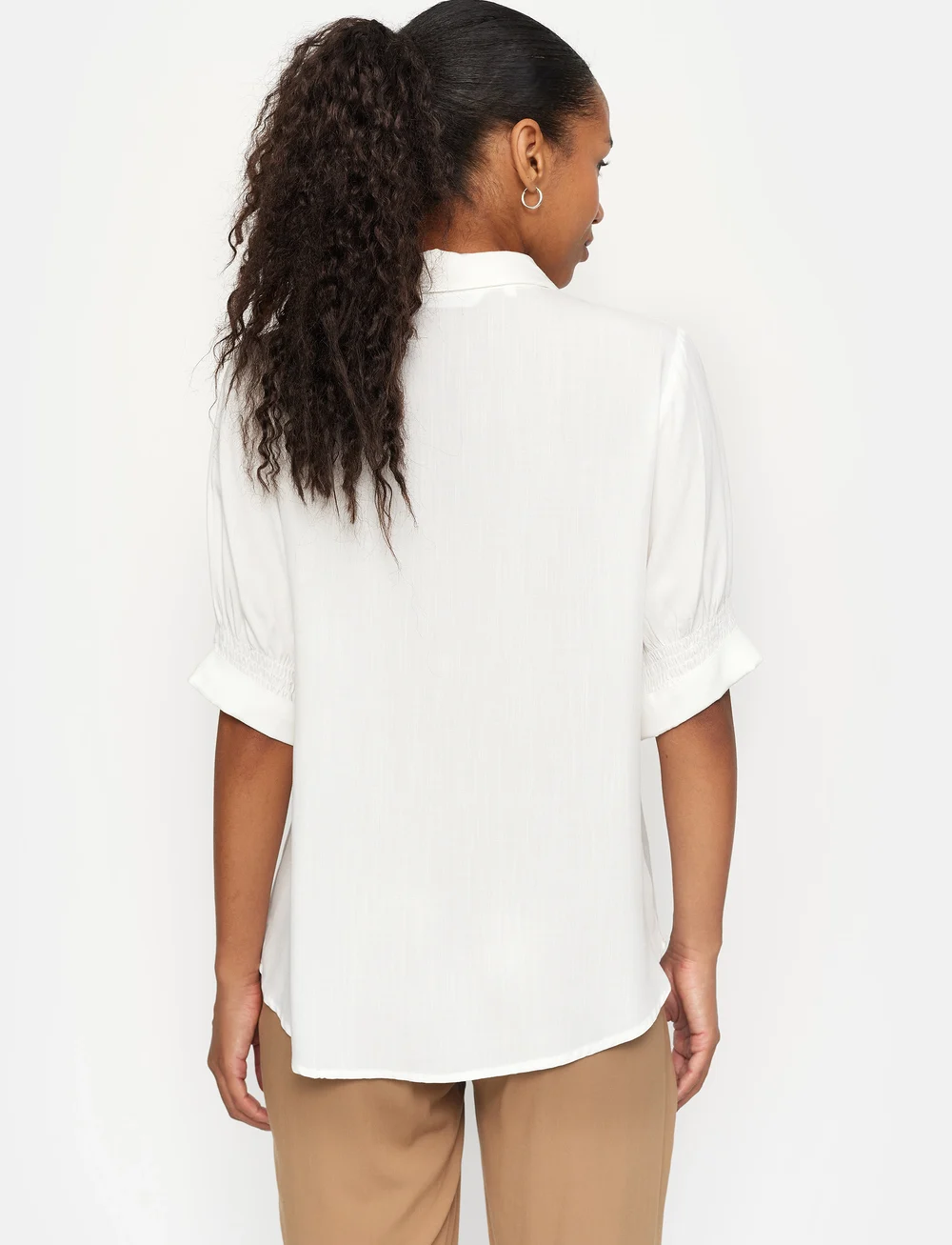 Soft Rebels - SRMayson Blouse - långärmade blusar - snow white - 4