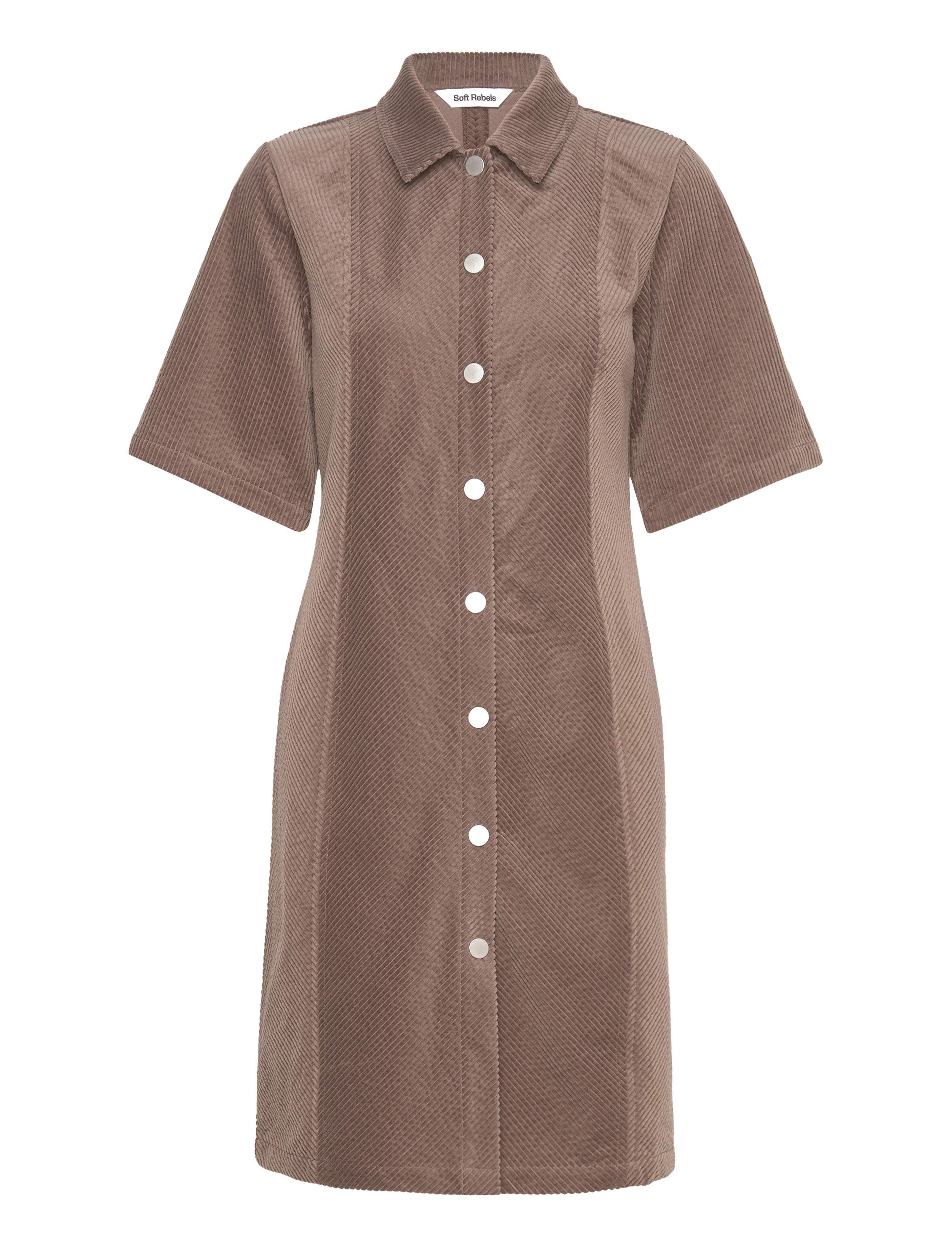 SOFT REBELS Srmeggy Kleid Braun - XS - Damen