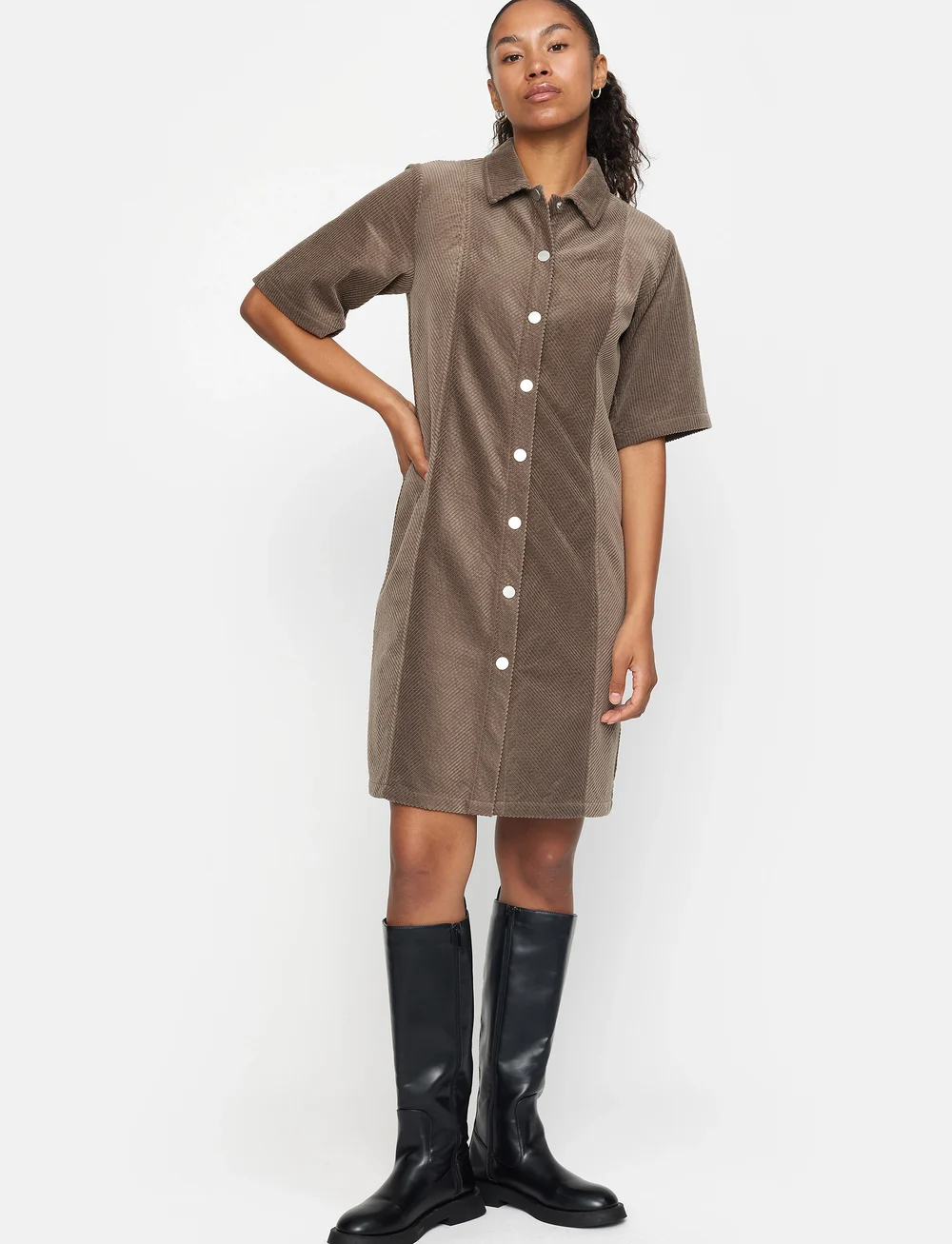 Soft Rebels - SRMeggy Dress - robes courtes - caribou - 0