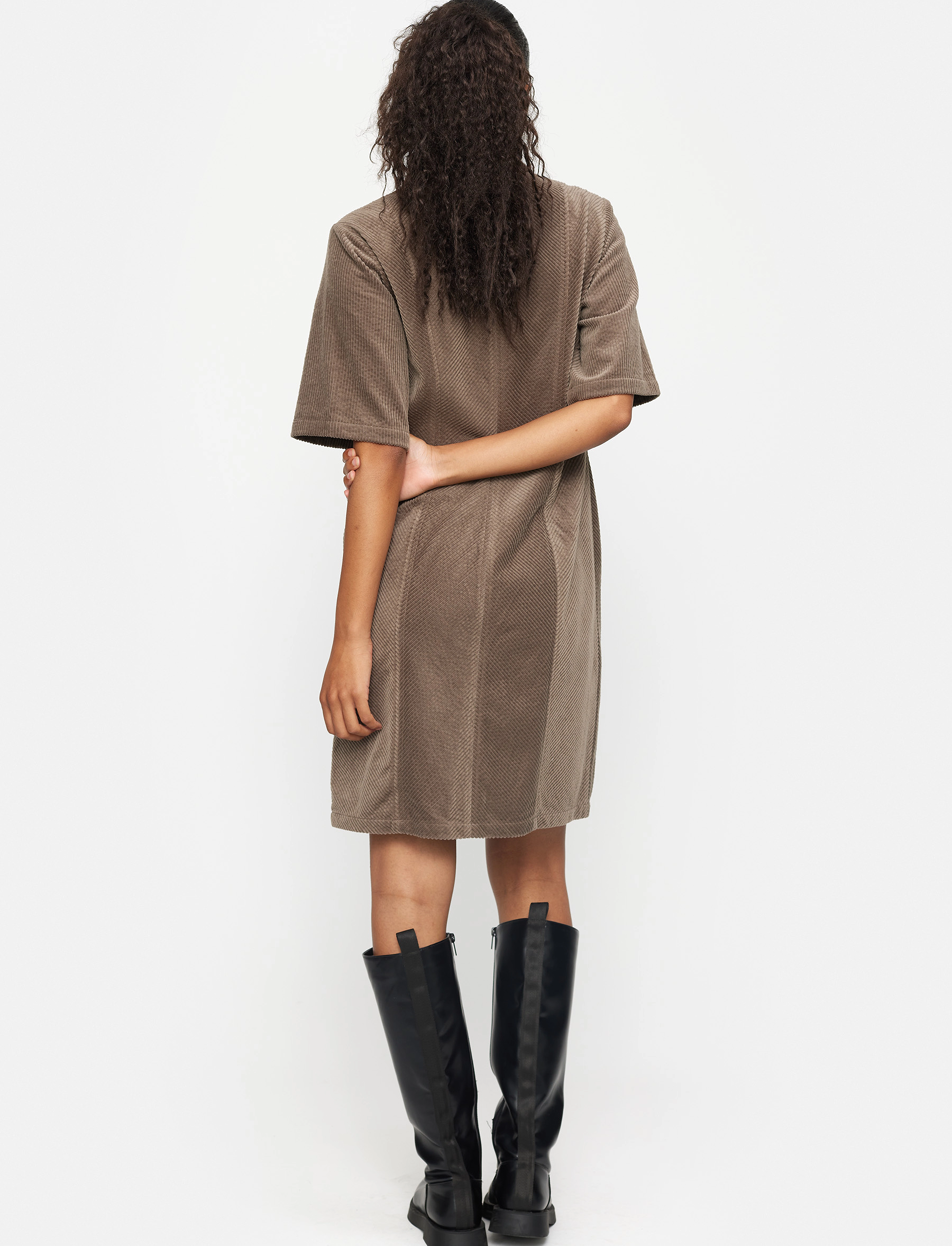Soft Rebels - SRMeggy Dress - trumpos suknelės - caribou - 4